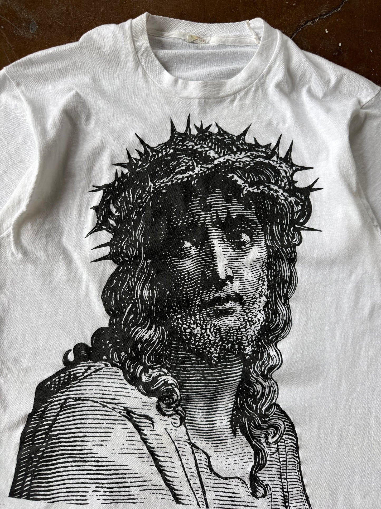 90s Jesus "cornerstone presente le sauveur" gustave dore art shirt (XL)