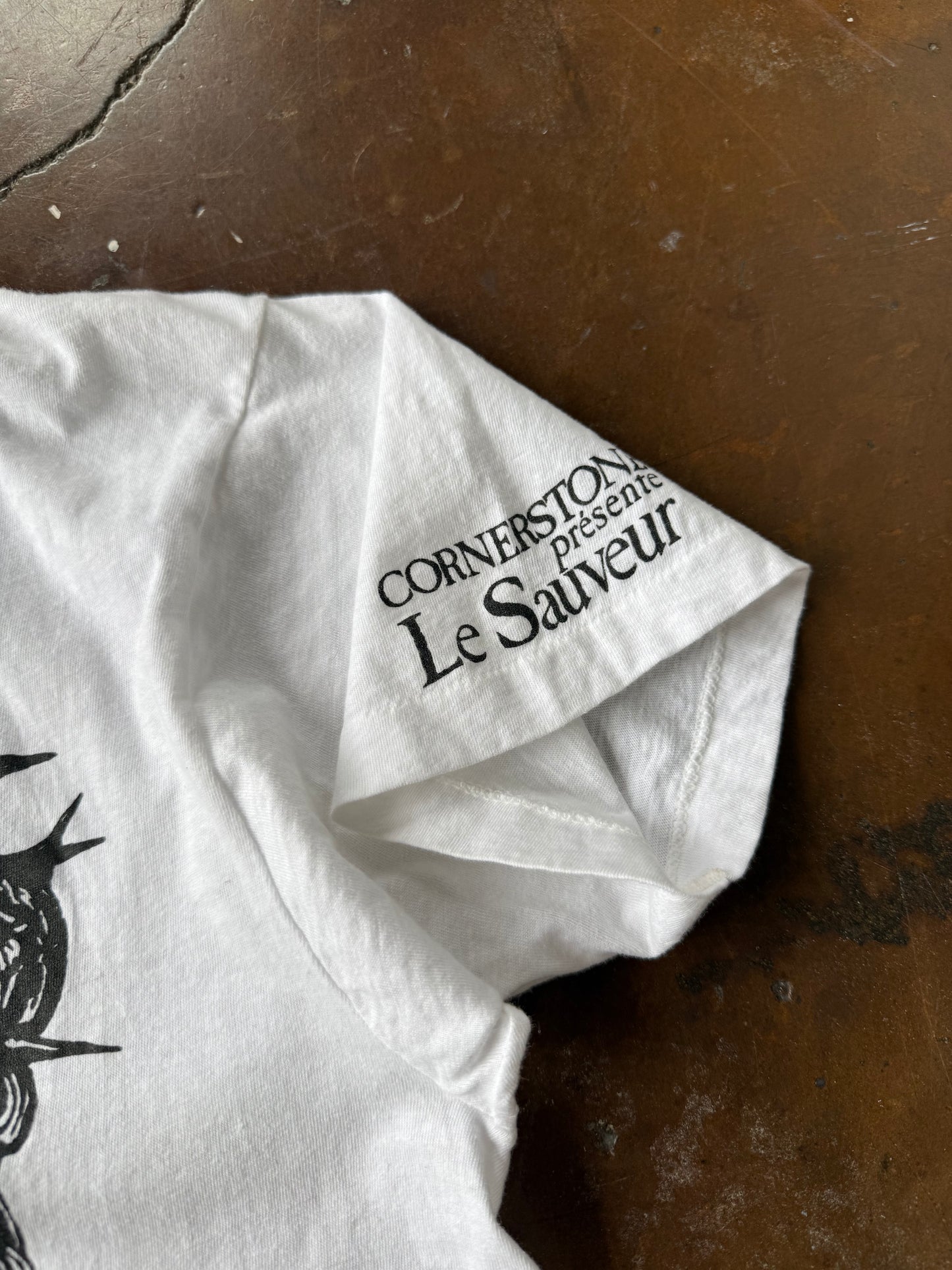 90s Jesus "cornerstone presente le sauveur" gustave dore art shirt (XL)