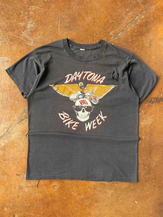 1986 Daytona Bike Week "winged skull" biker shirt (XL)