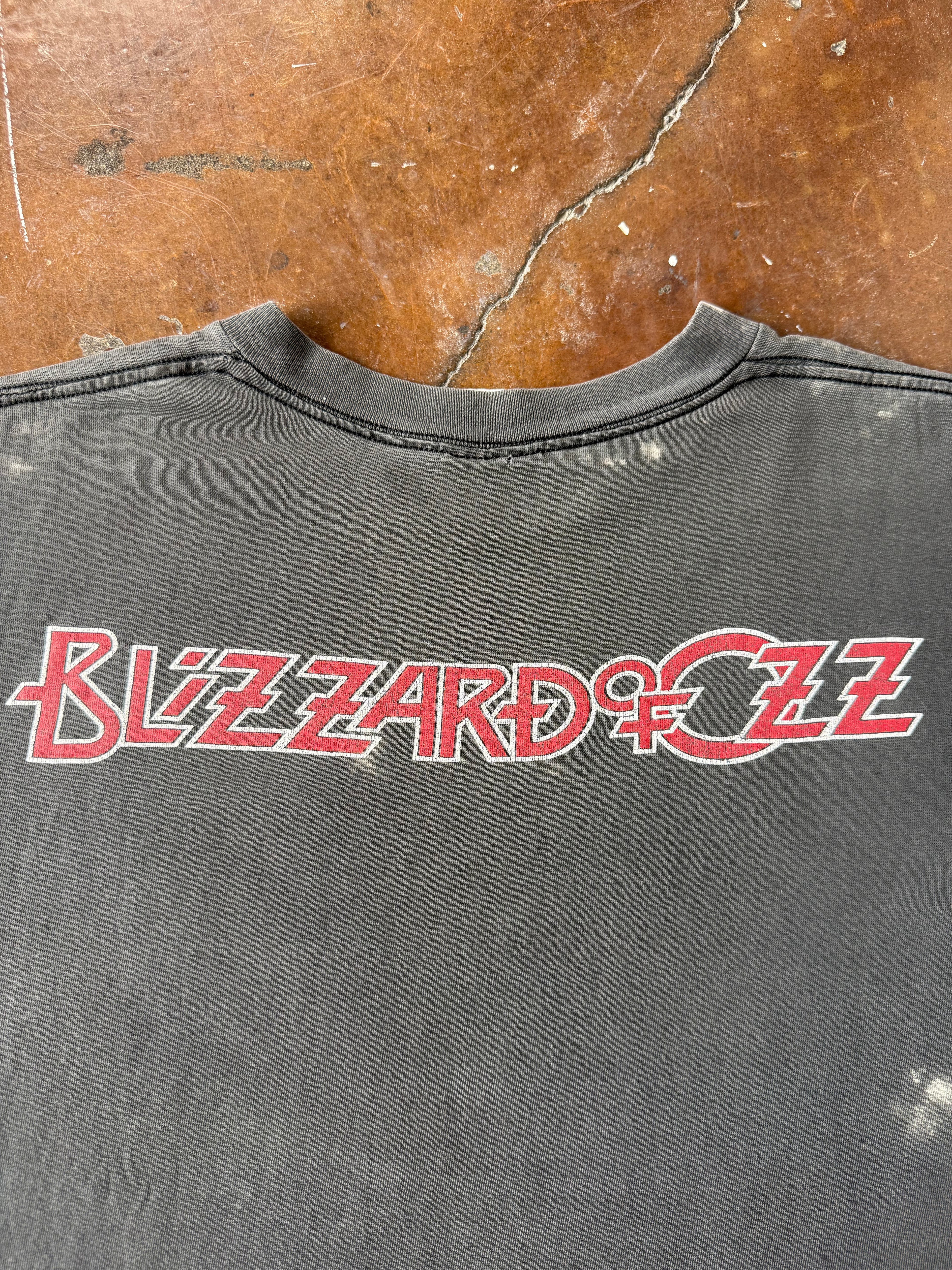 90s faded Ozzy Osbourne "blizzard of oz" band shirt (LARGE)