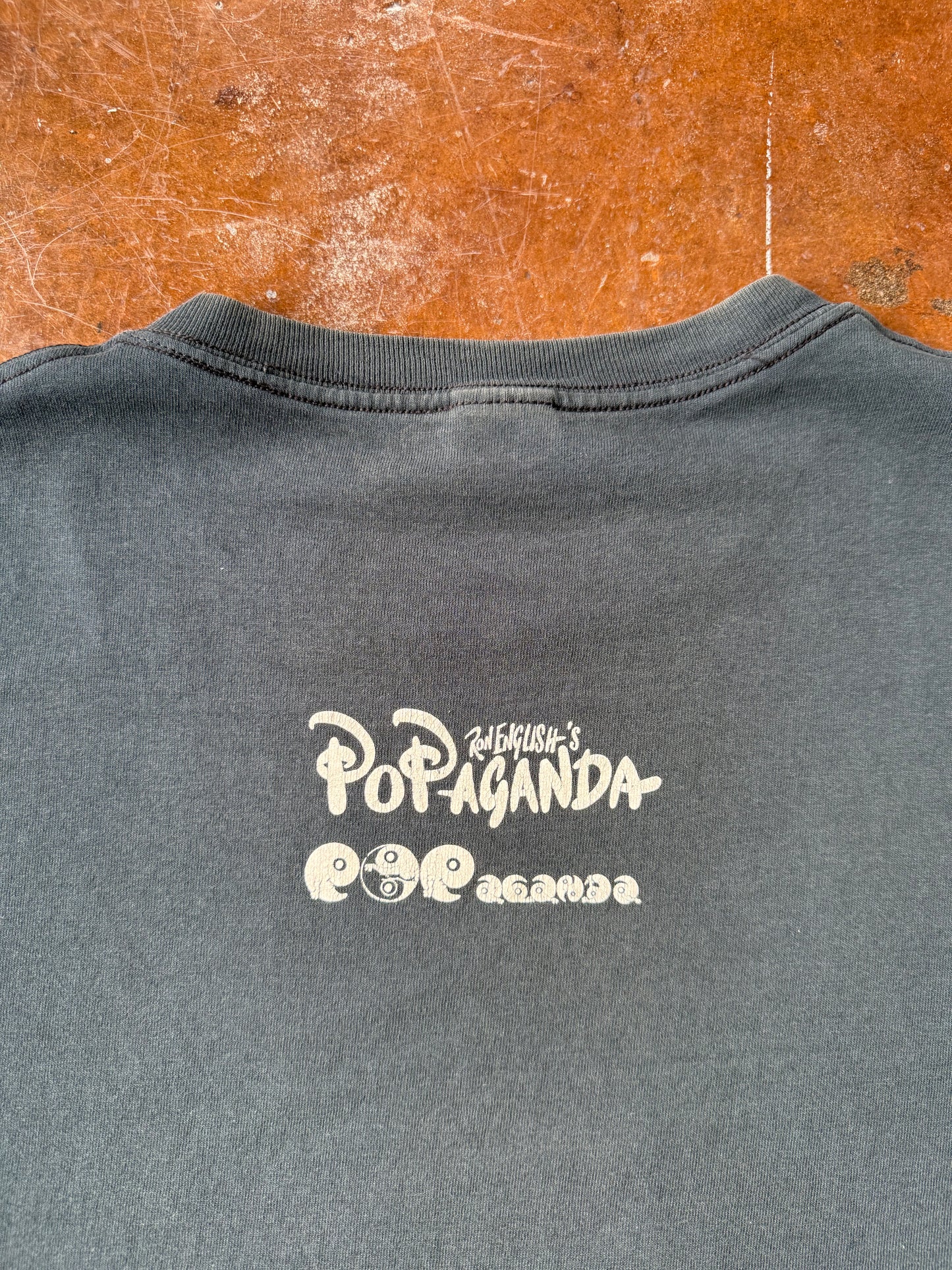 2001 Ron English "mickey mouse popaganda" art shirt (XXL)