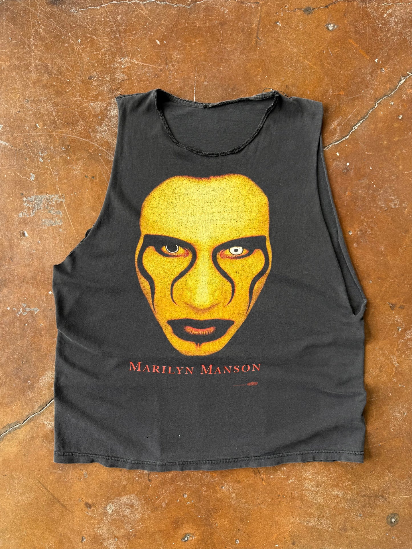 1997 Marilyn Manson "sex is dead" cut-off shirt (LARGE)