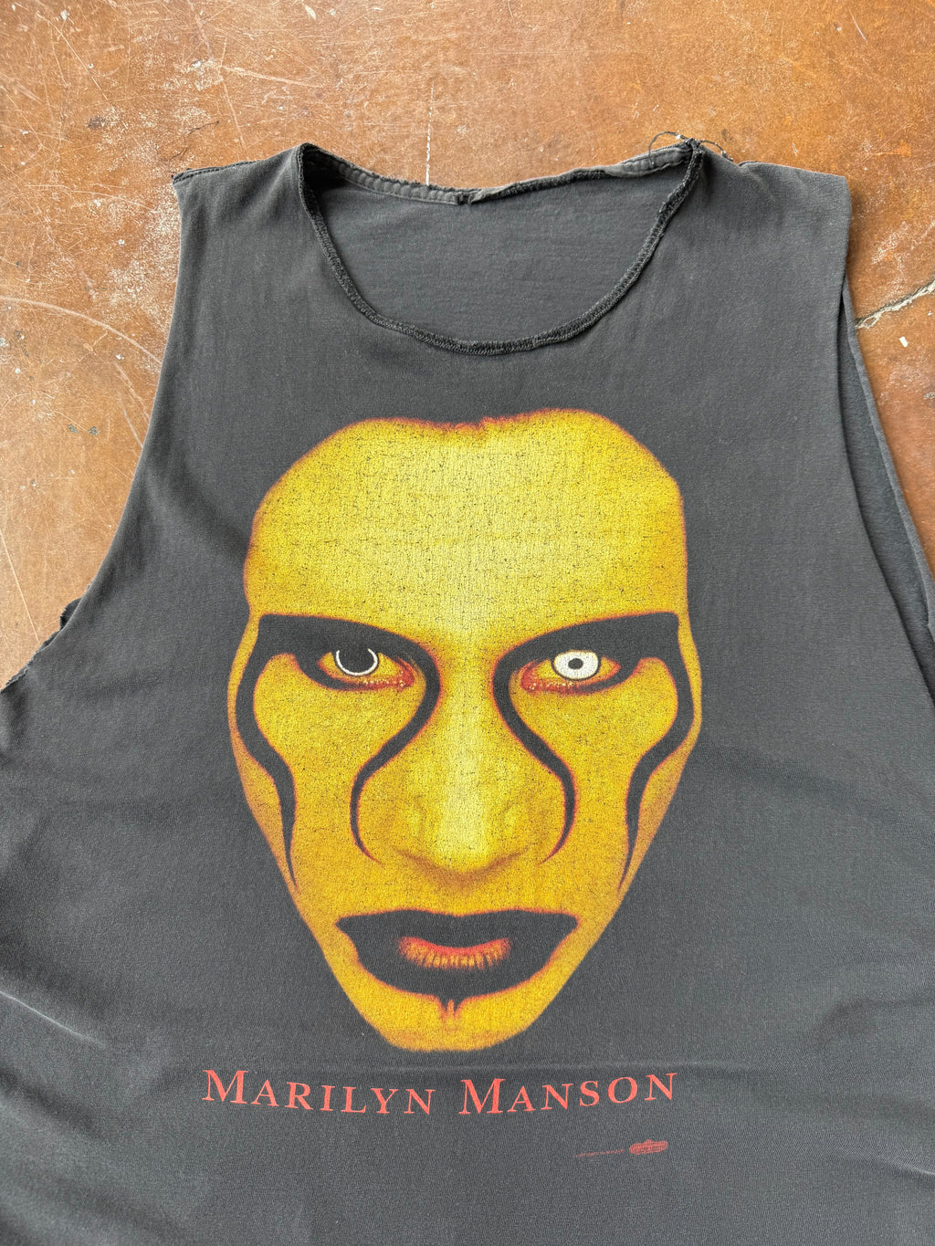 1997 Marilyn Manson "sex is dead" cut-off shirt (LARGE)