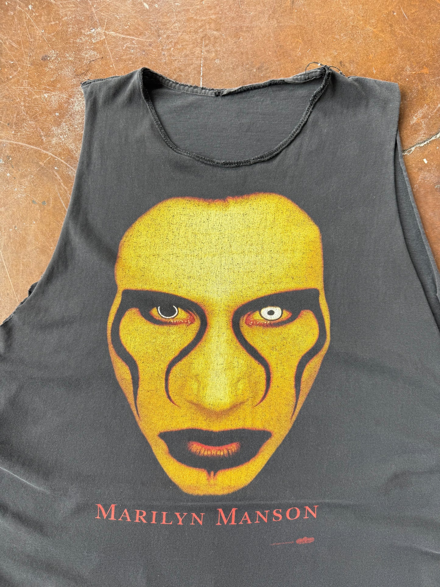 1997 Marilyn Manson "sex is dead" cut-off shirt (LARGE)