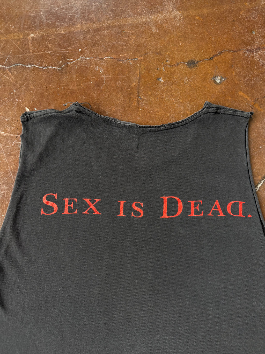 1997 Marilyn Manson "sex is dead" cut-off shirt (LARGE)