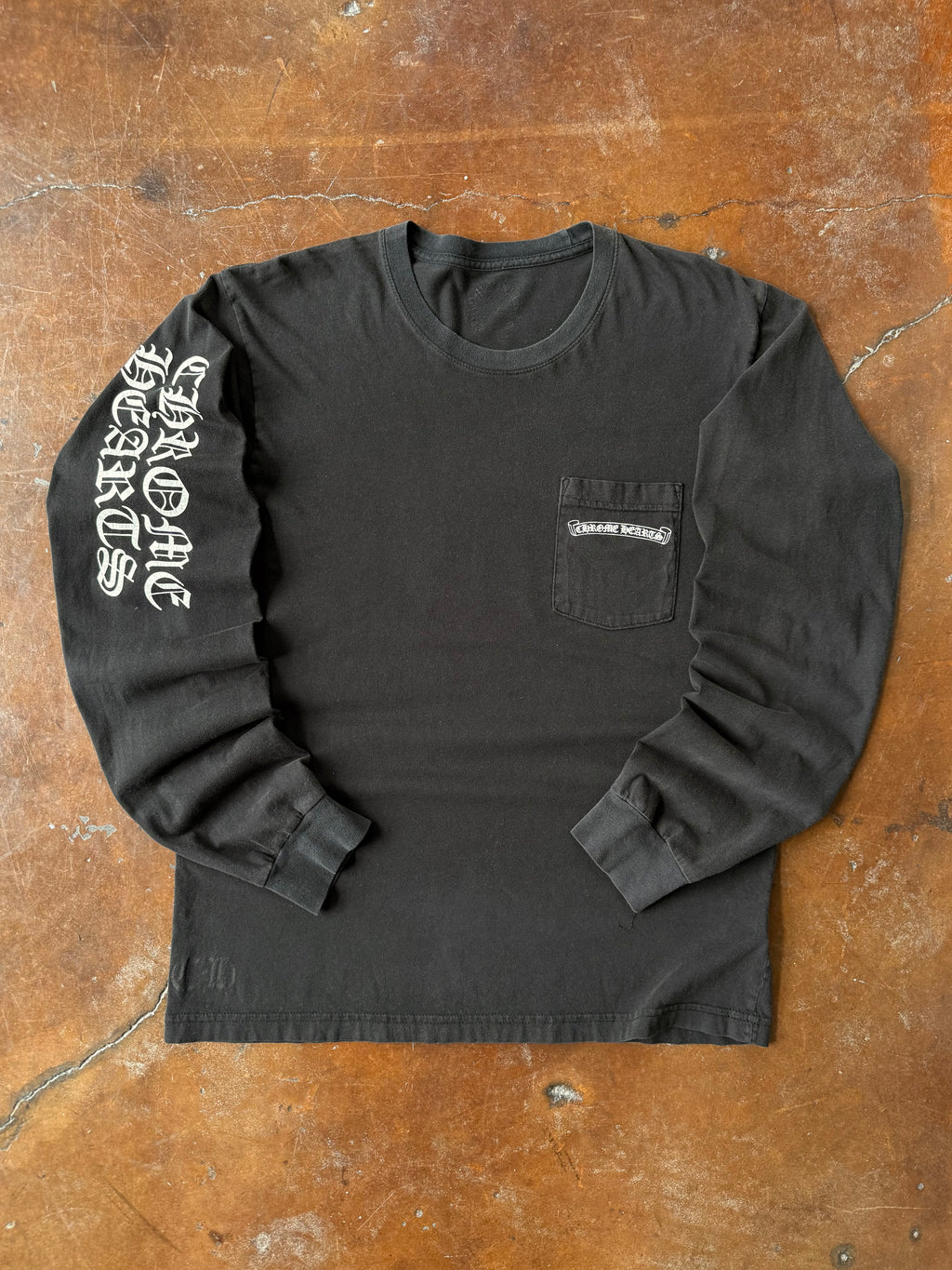2000s Chrome Hearts "cemetery" longsleeve shirt (LARGE)