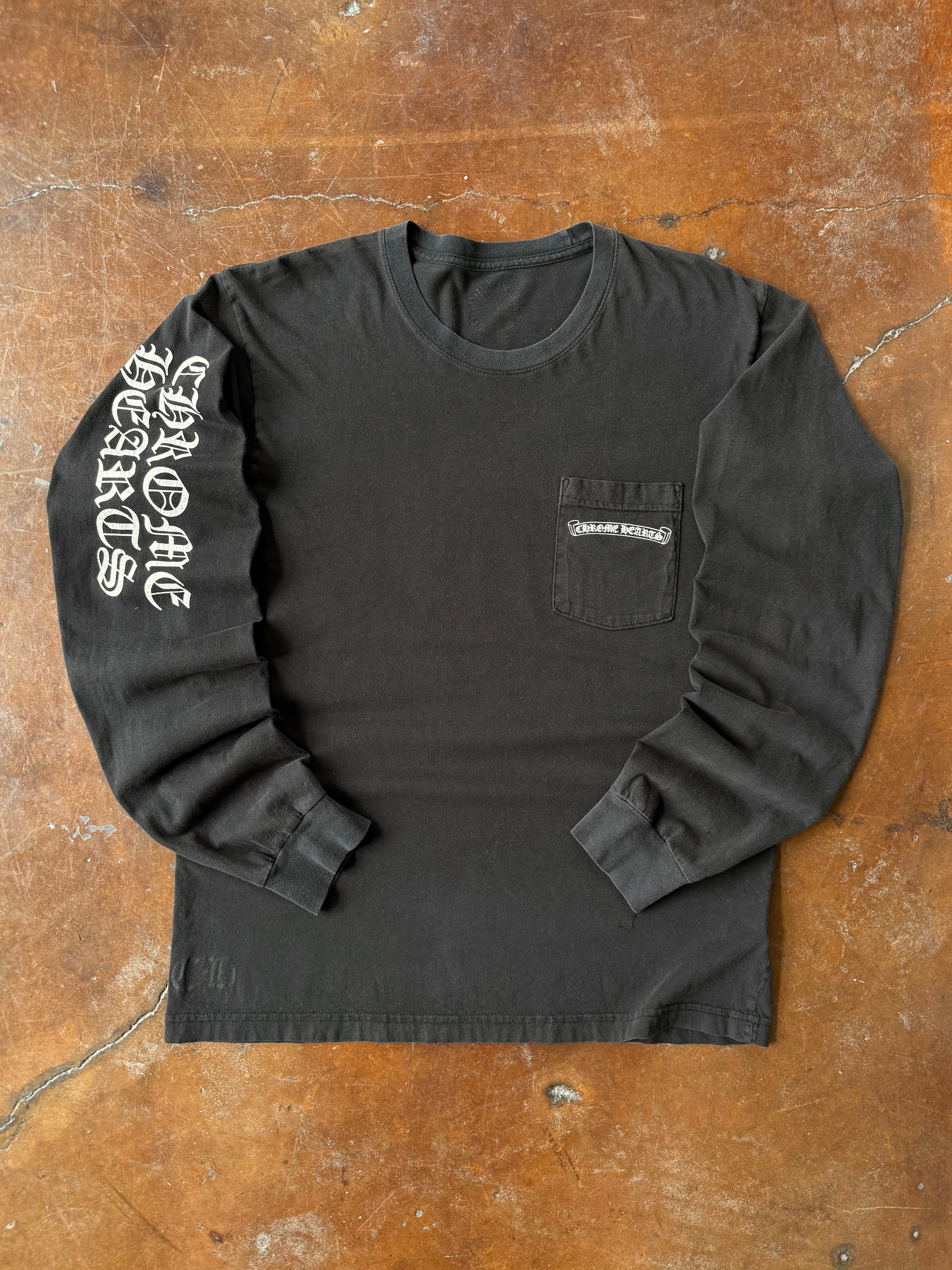 2000s Chrome Hearts "cemetery" longsleeve shirt (LARGE)