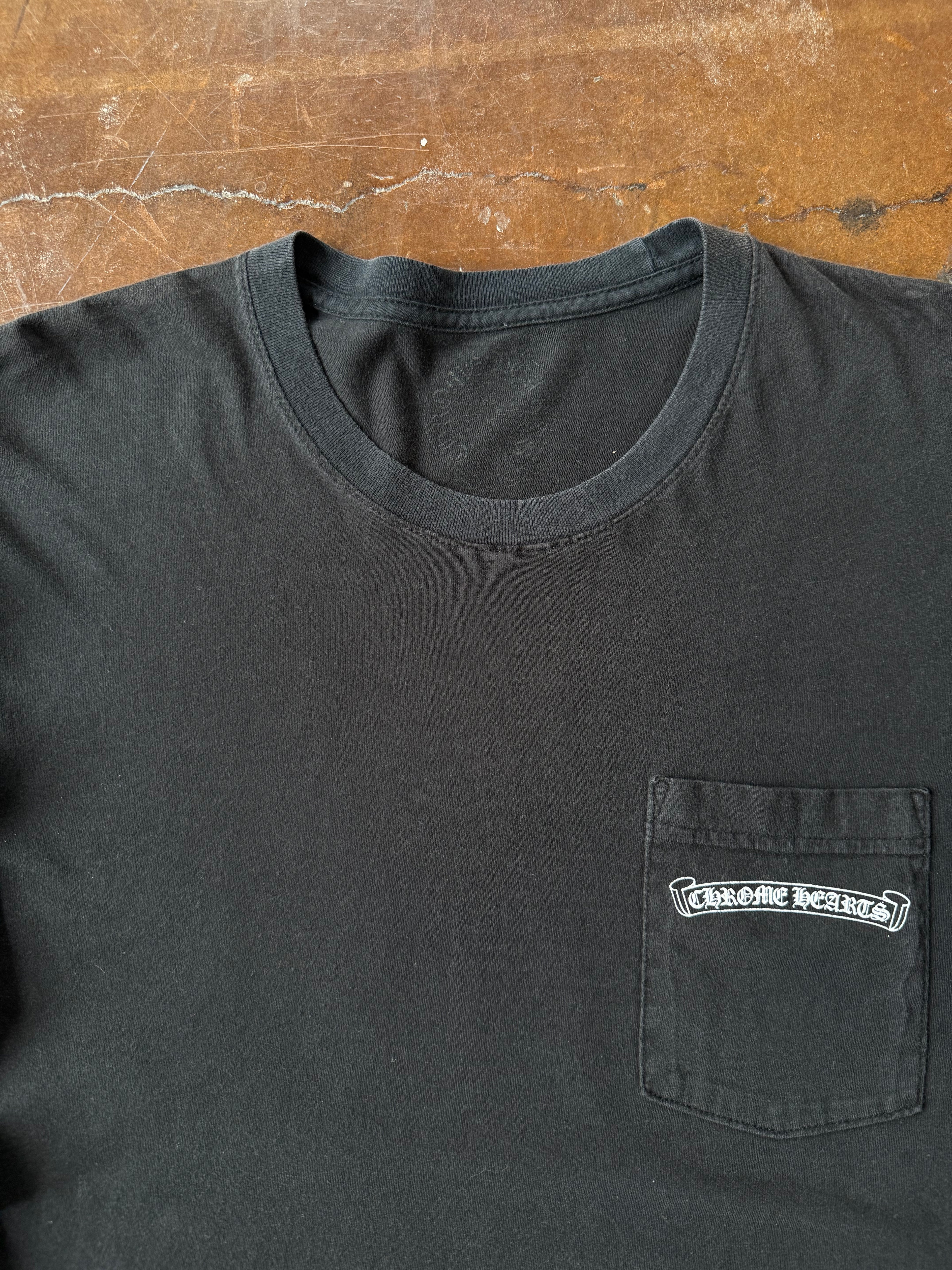 2000s Chrome Hearts "cemetery" longsleeve shirt (LARGE)