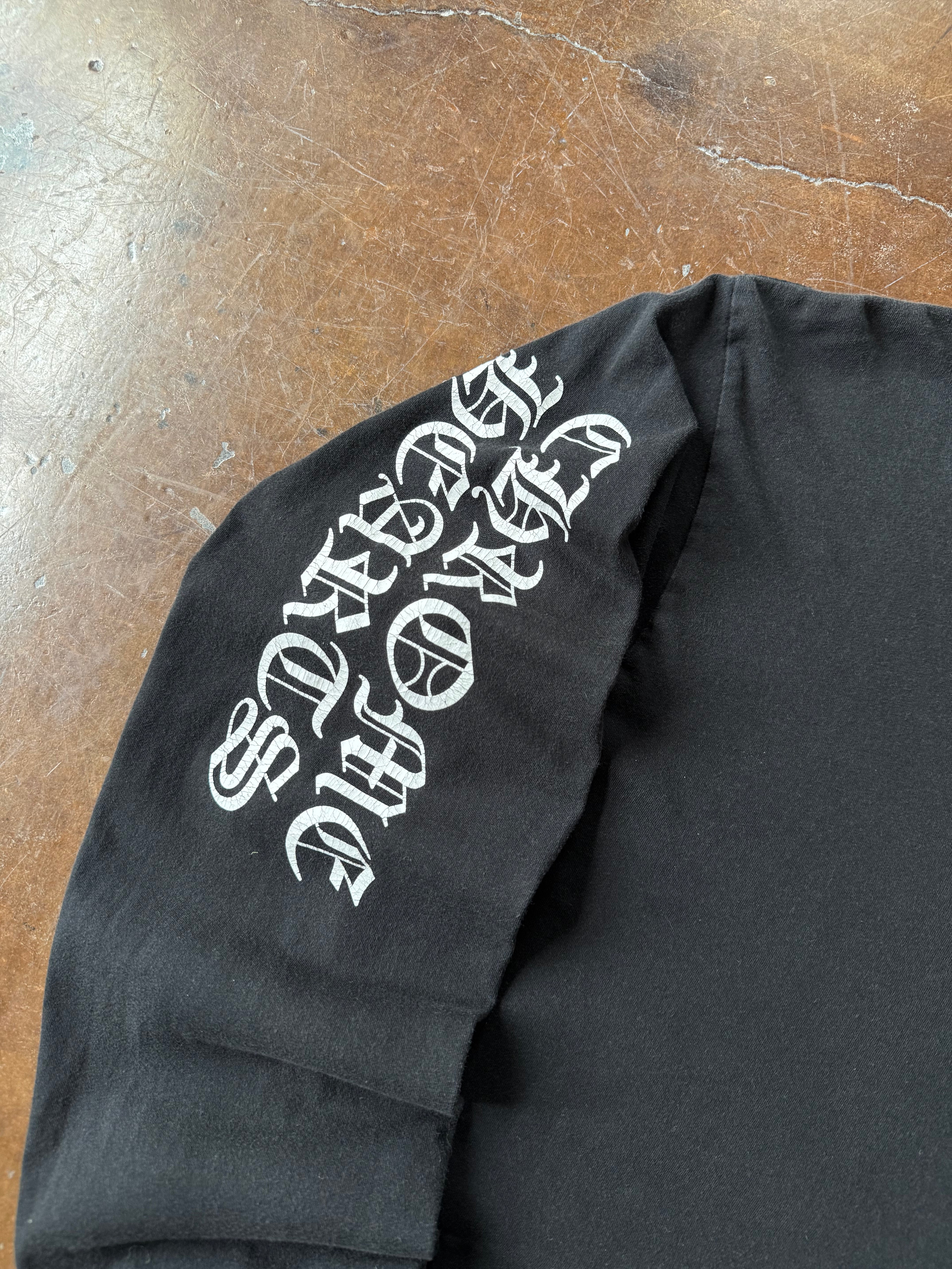 2000s Chrome Hearts "cemetery" longsleeve shirt (LARGE)