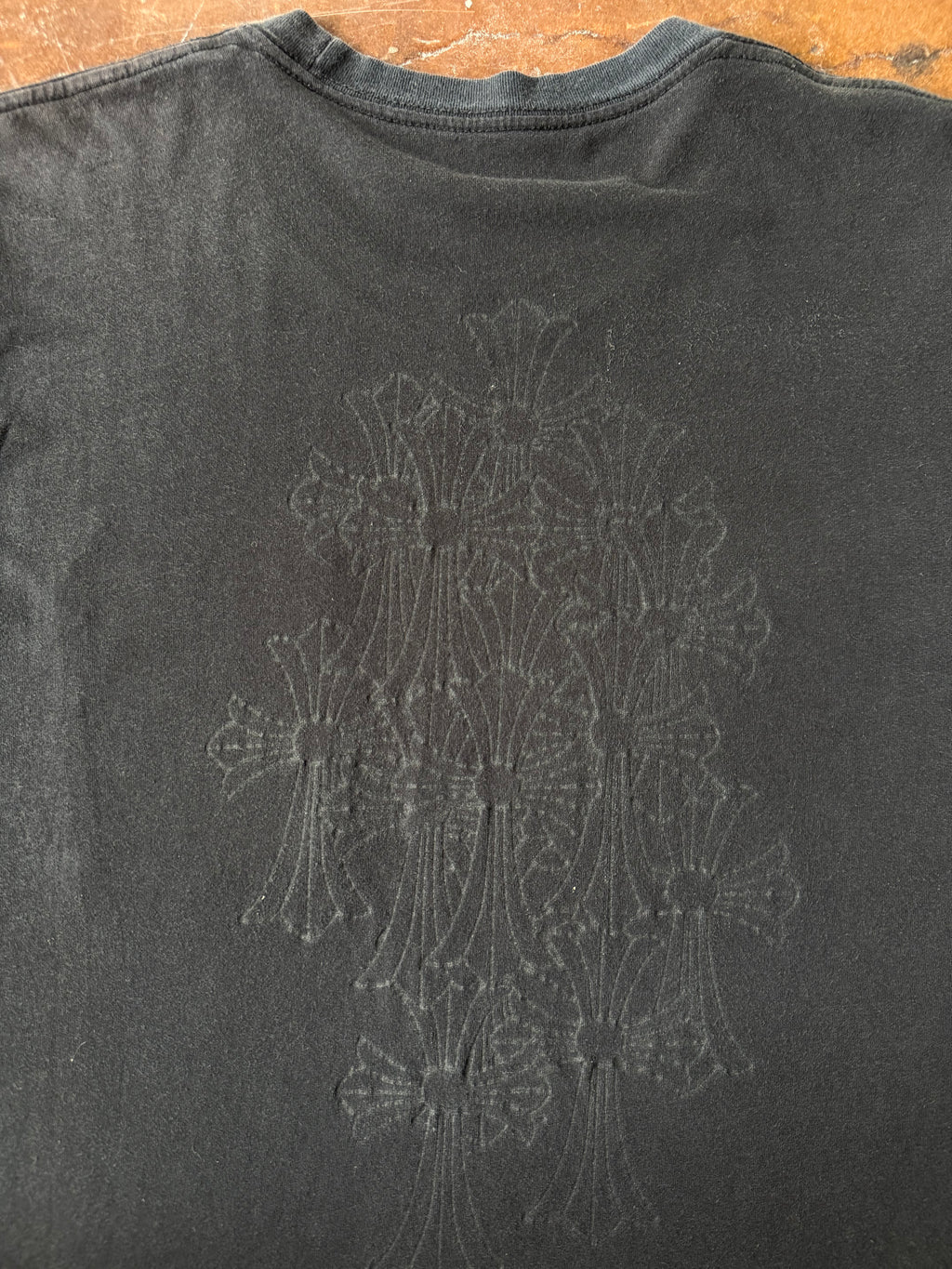 2000s Chrome Hearts "cemetery" longsleeve shirt (LARGE)