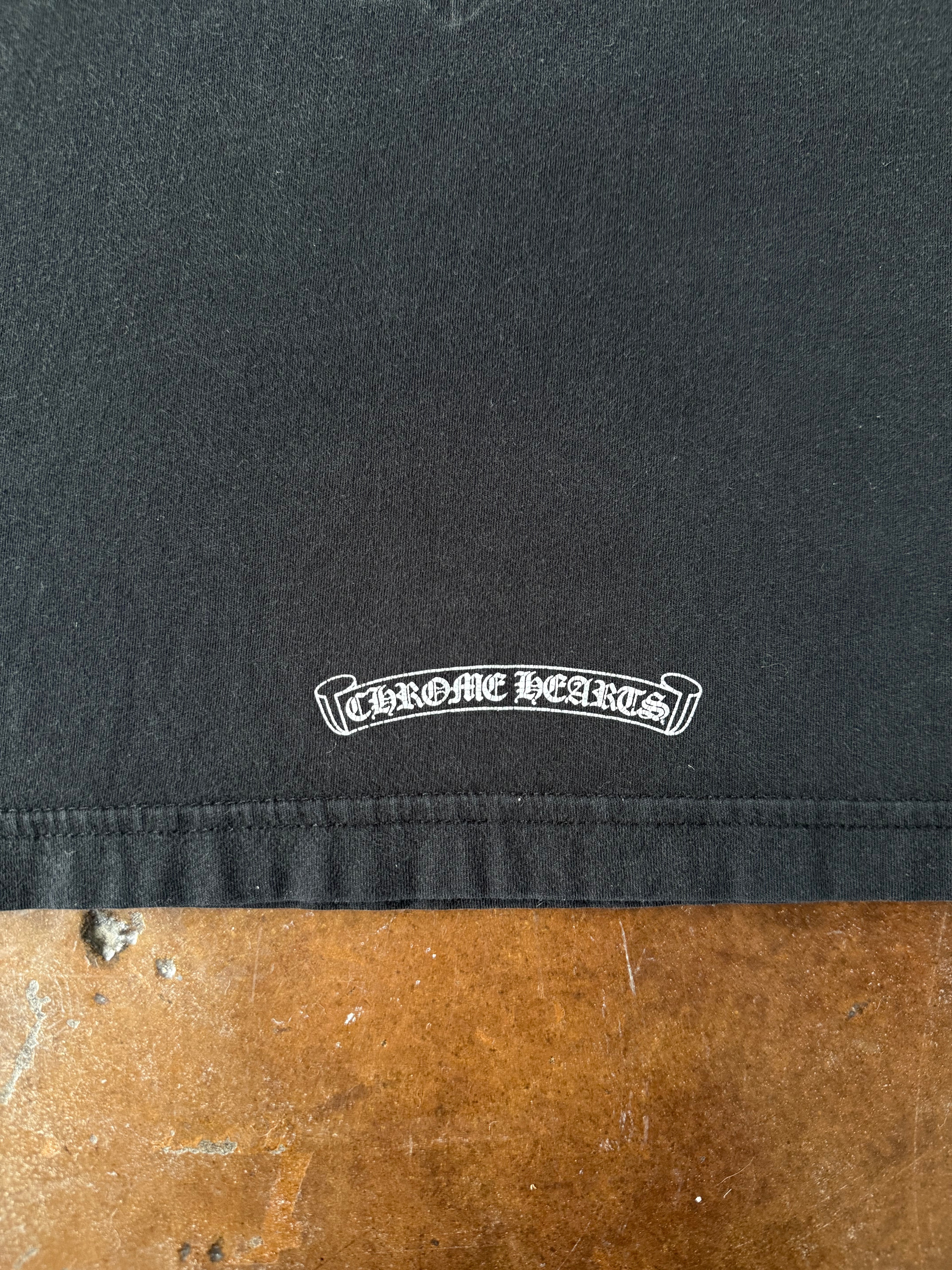 2000s Chrome Hearts "cemetery" longsleeve shirt (LARGE)