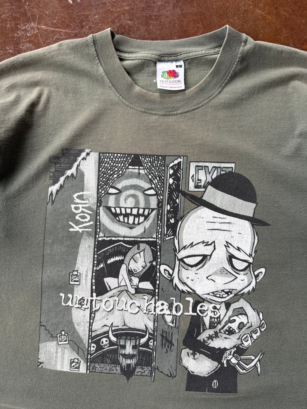 2003 Korn "untouchables" euro band shirt (LARGE)
