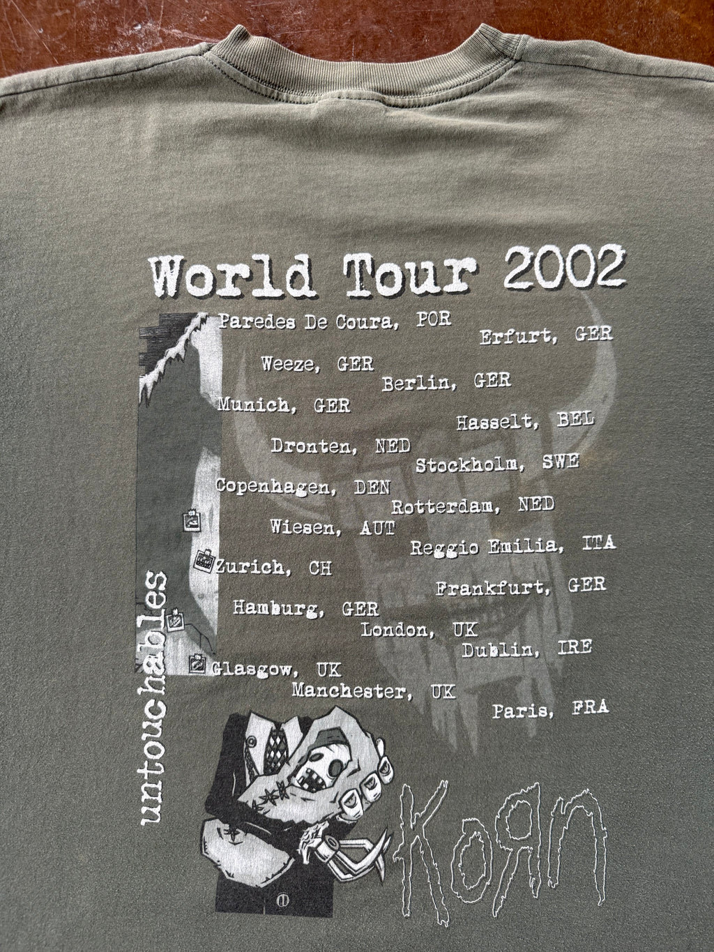 2003 Korn "untouchables" euro band shirt (LARGE)