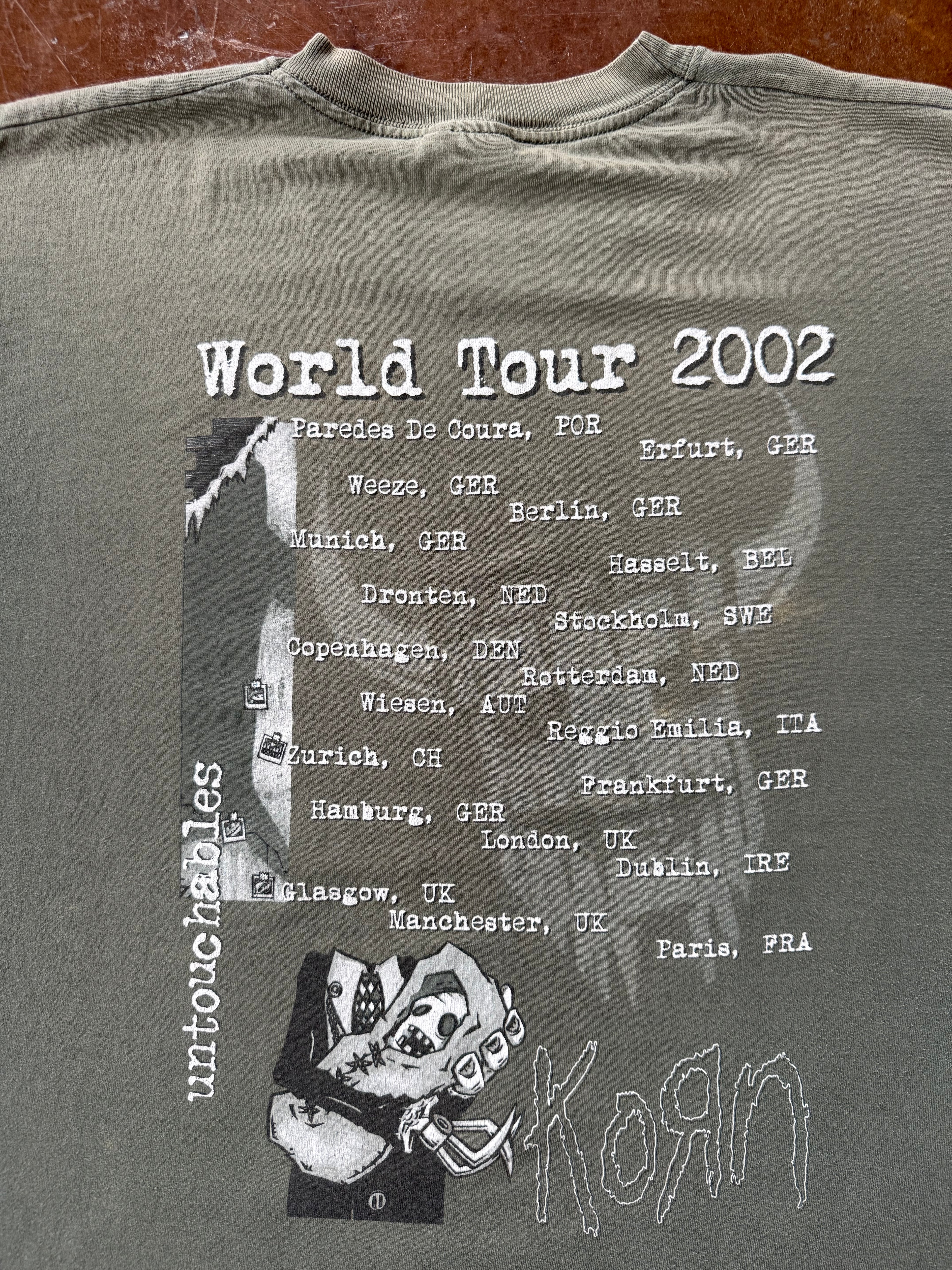 2003 Korn "untouchables" euro band shirt (LARGE)