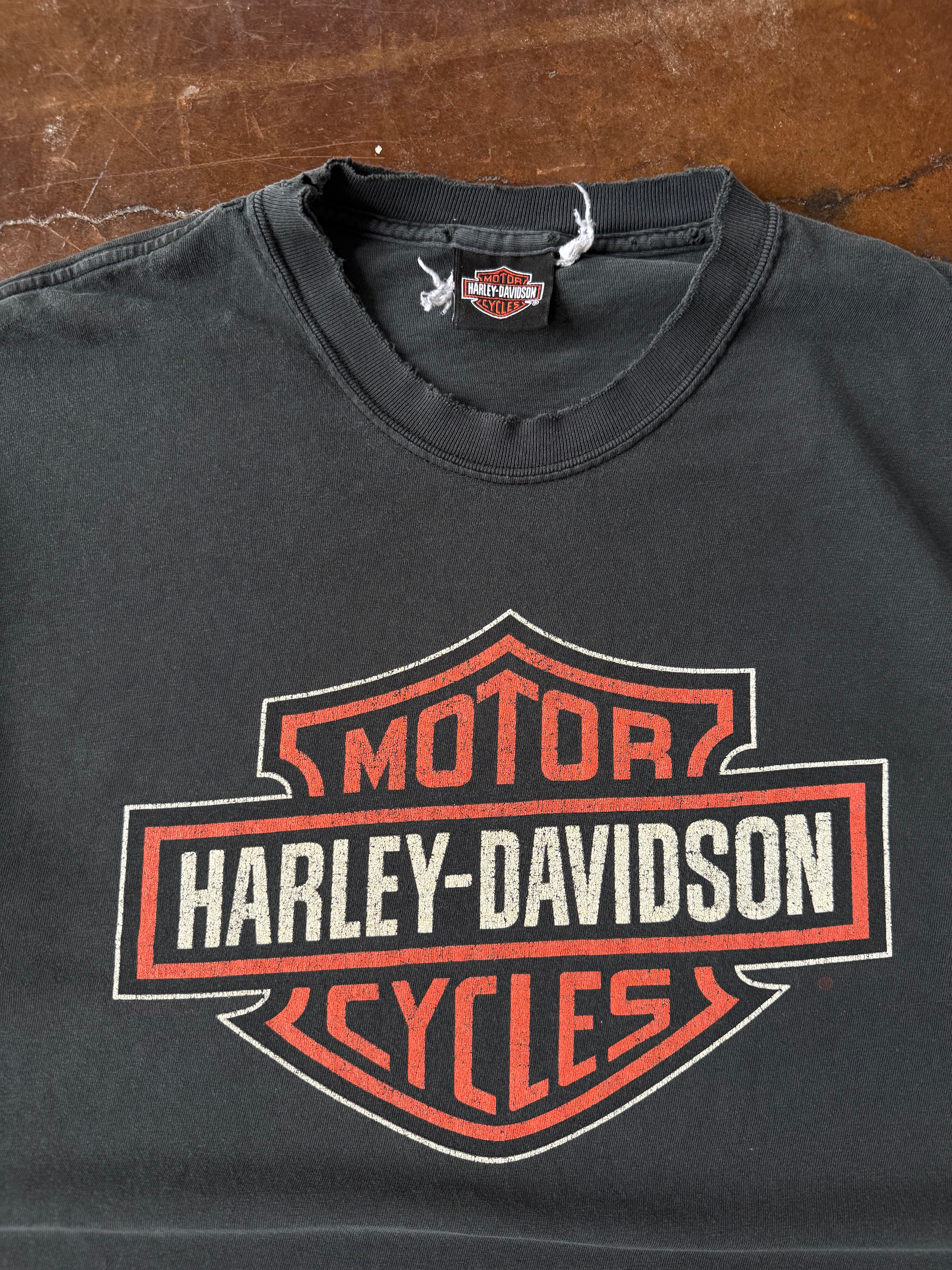 2000s Harley Davidson "classic logo" biker shirt (XL)