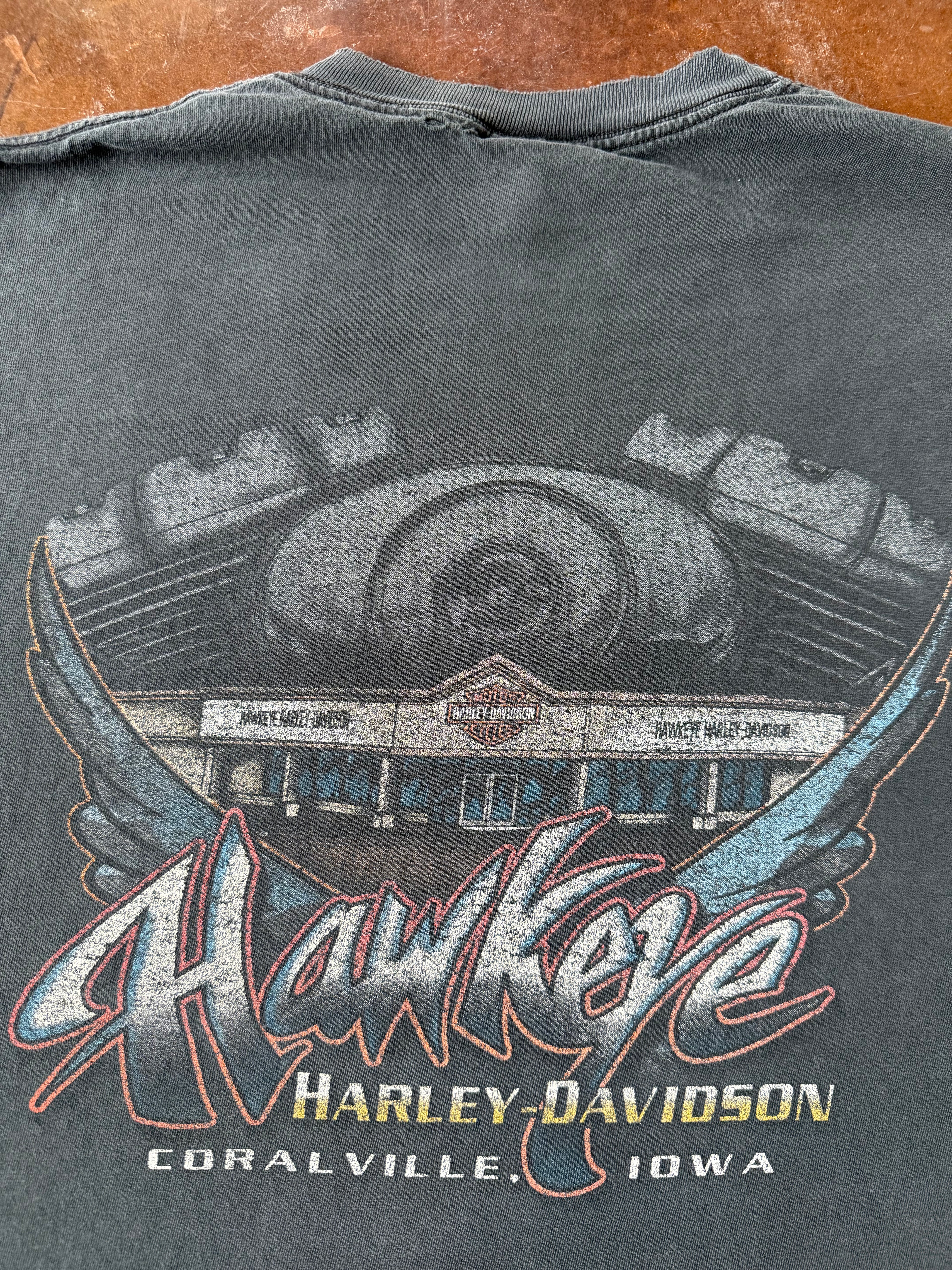 2000s Harley Davidson "classic logo" biker shirt (XL)