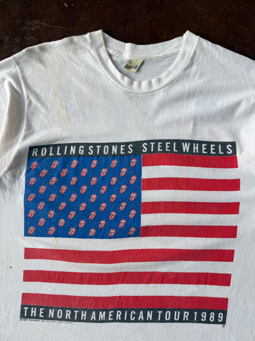 1989 Rolling Stones "north american tour" band shirt (XL)