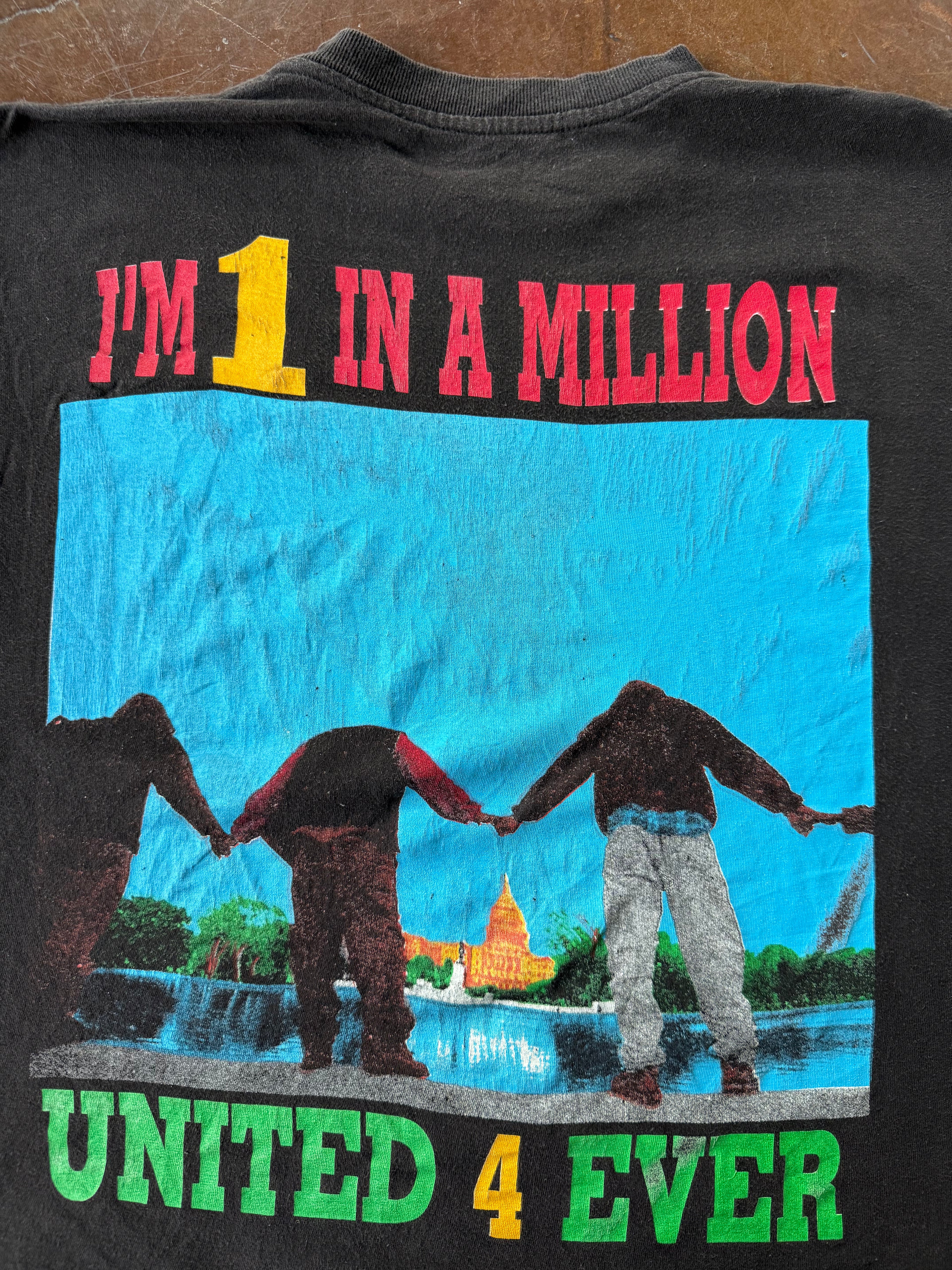 1995 Million Man March "memorial rap style" shirt (XL)
