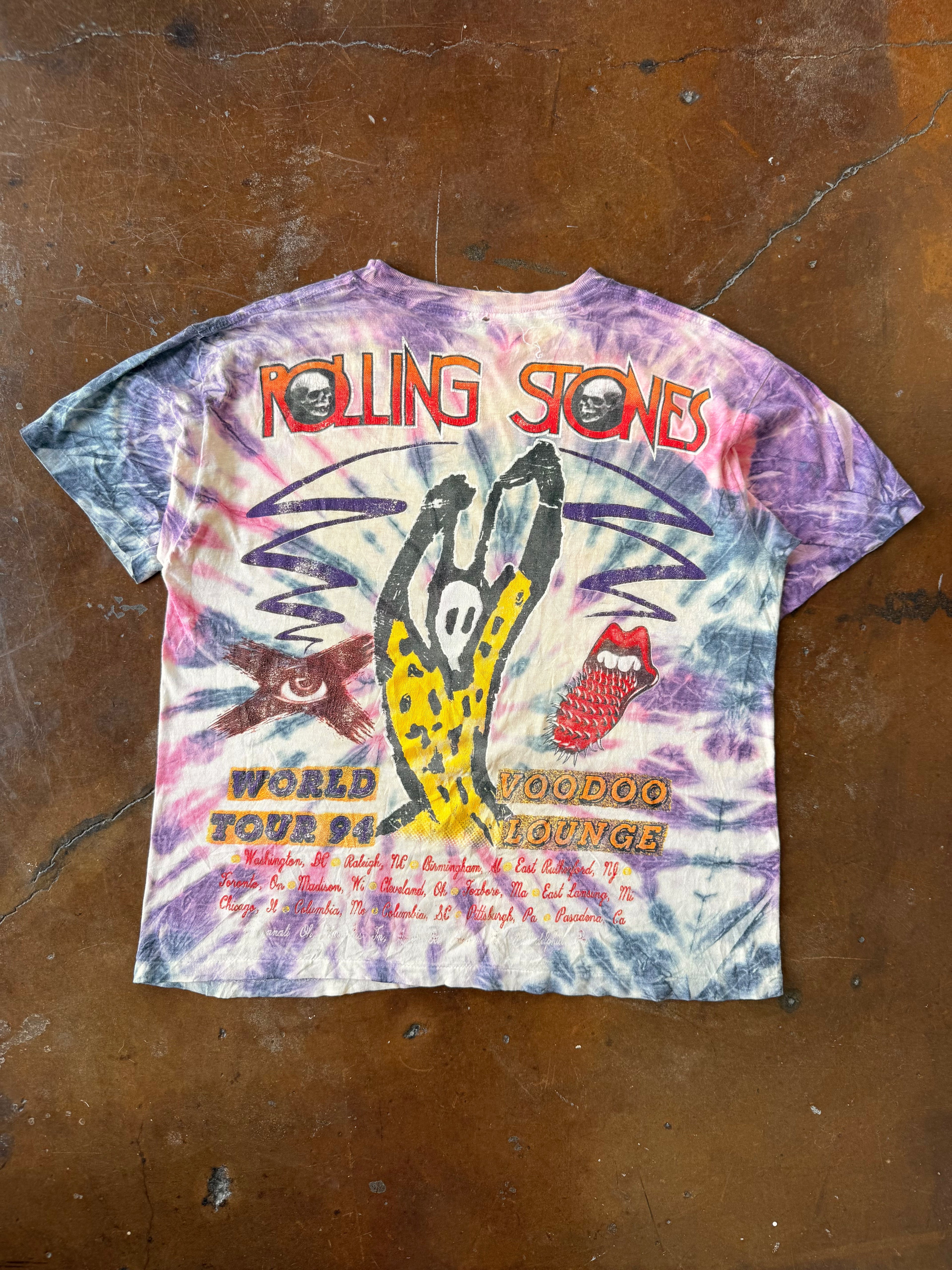 1994 Rolling Stones "voodoo lounge" band shirt (XL)