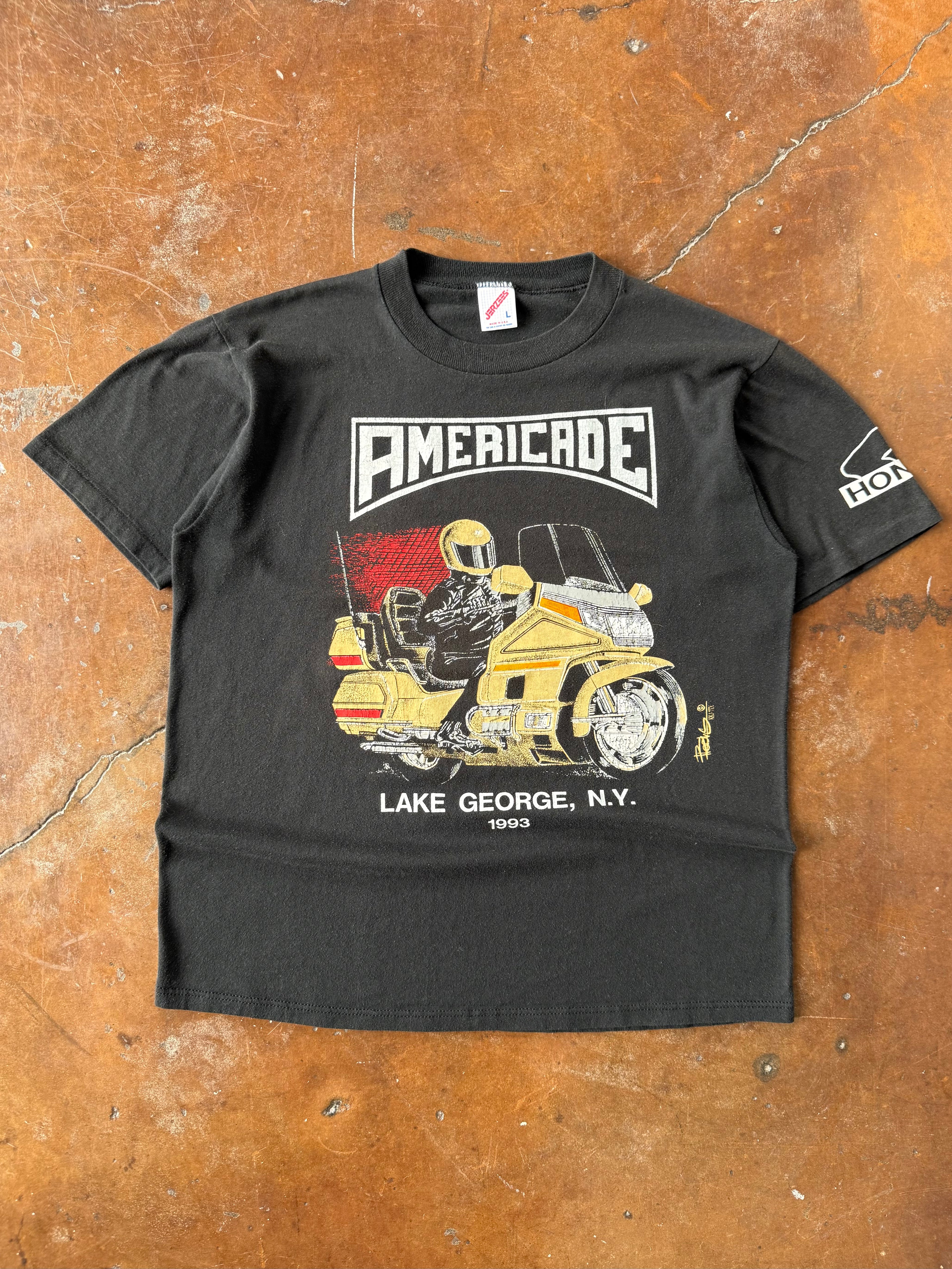 1993 Americade Honda biker shirt (LARGE)