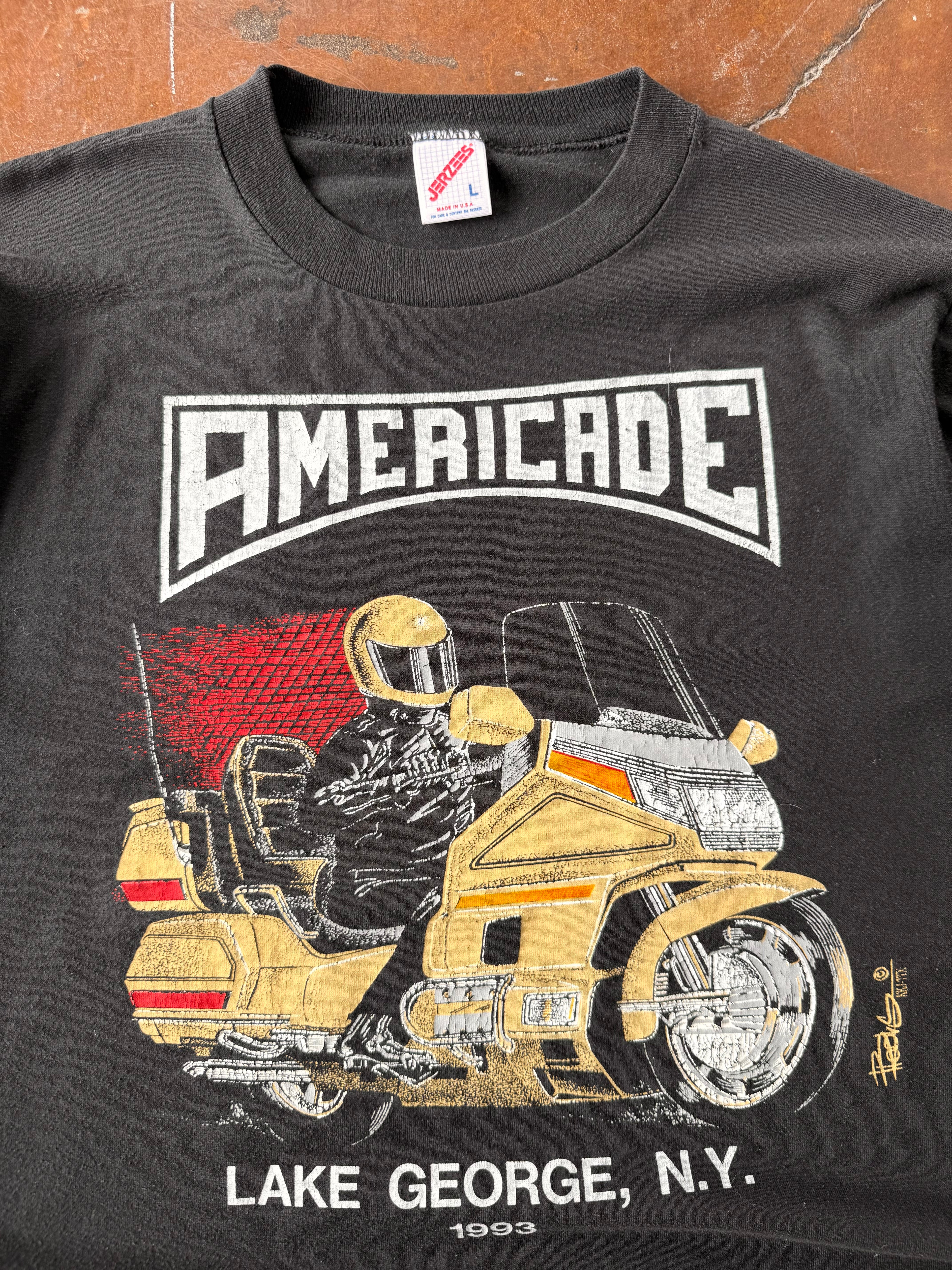 1993 Americade Honda biker shirt (LARGE)