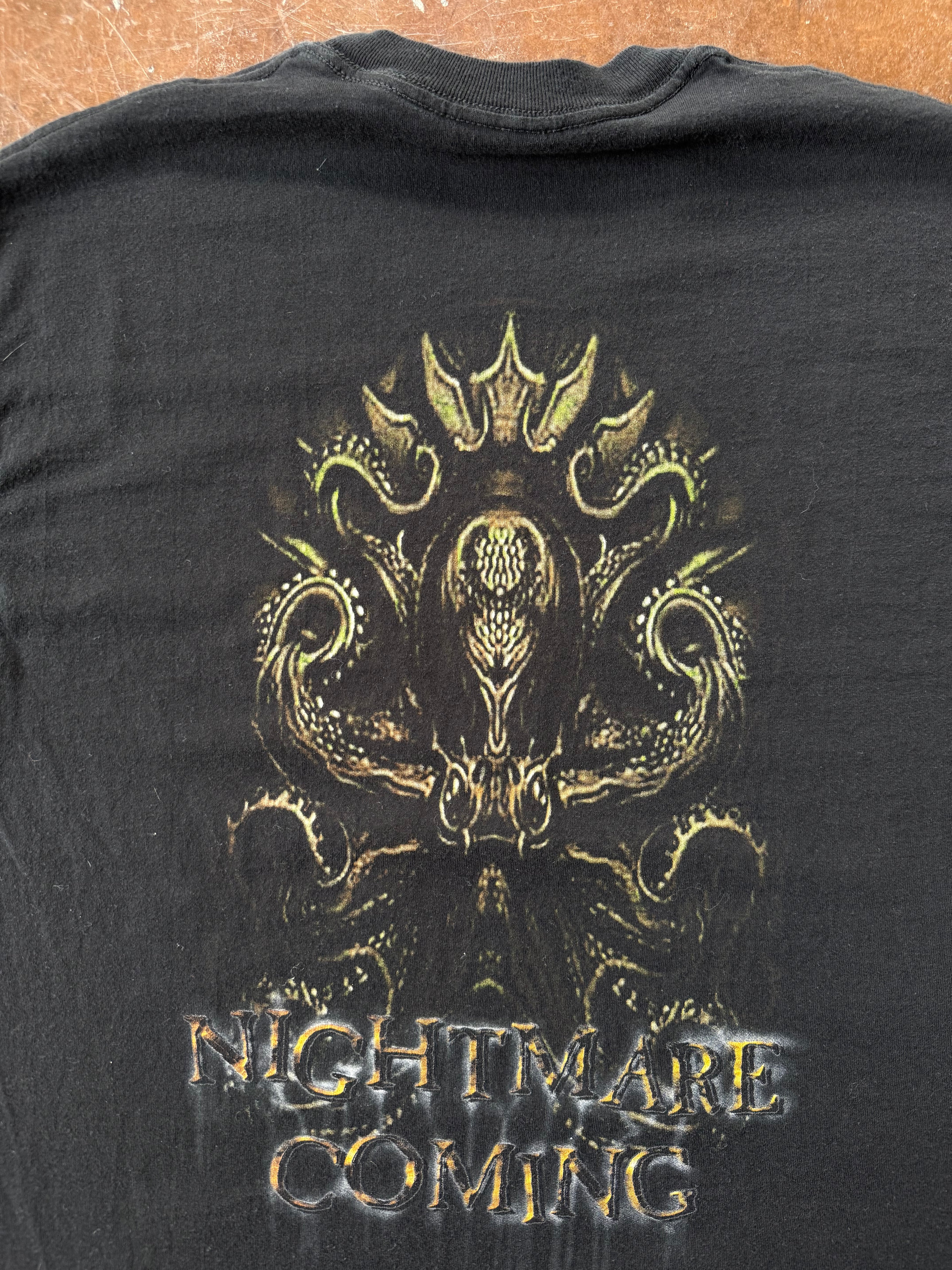 2000s Cradle of Filth "nightmare coming" band shirt (LARGE)