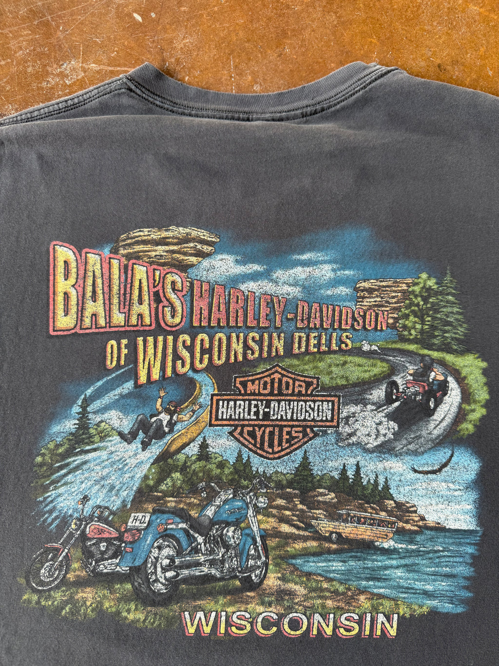 2000s Harley Davidson "pin-up girl" biker shirt (XL)