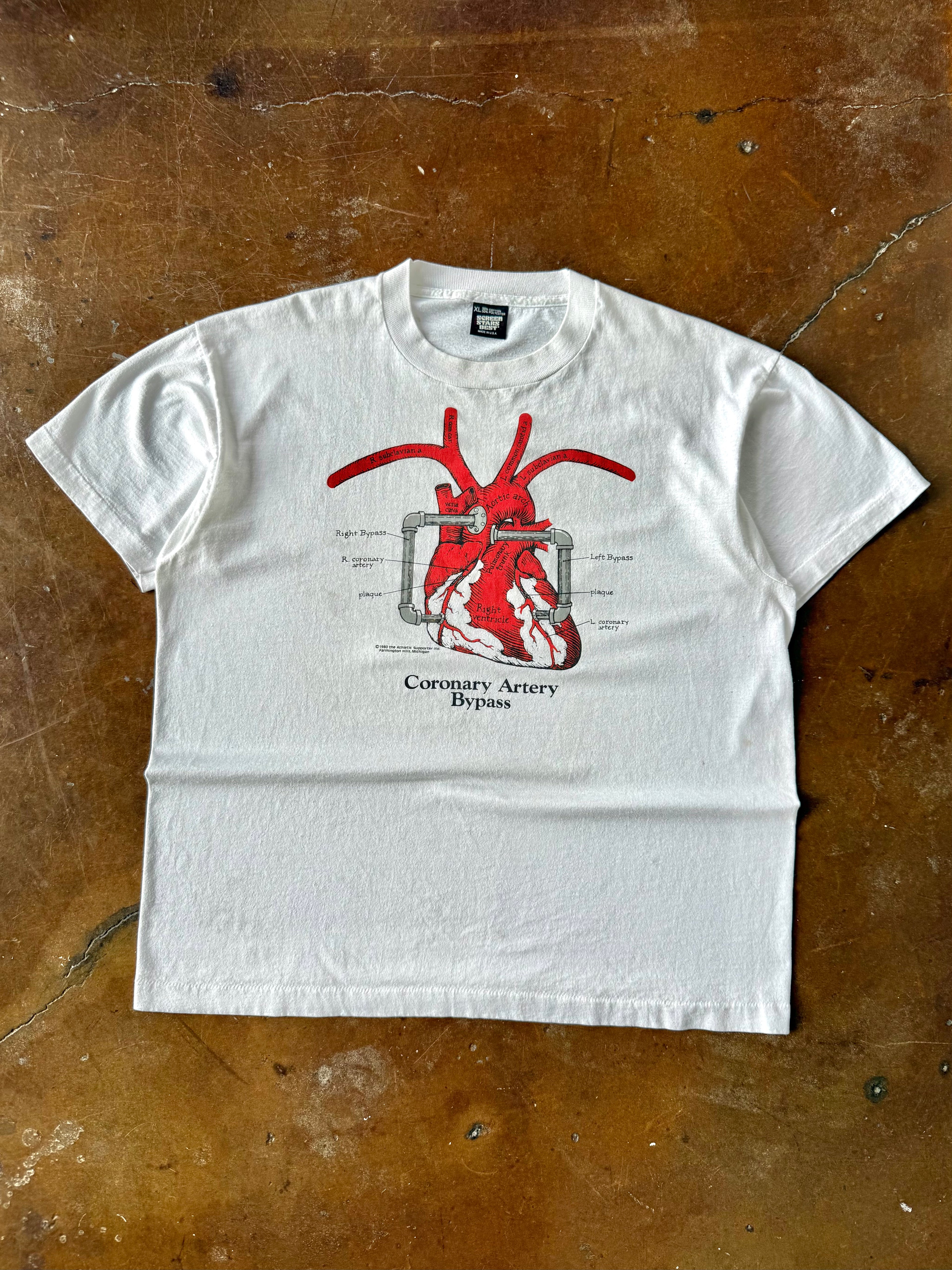 90s Heart Anatomy shirt (XL)