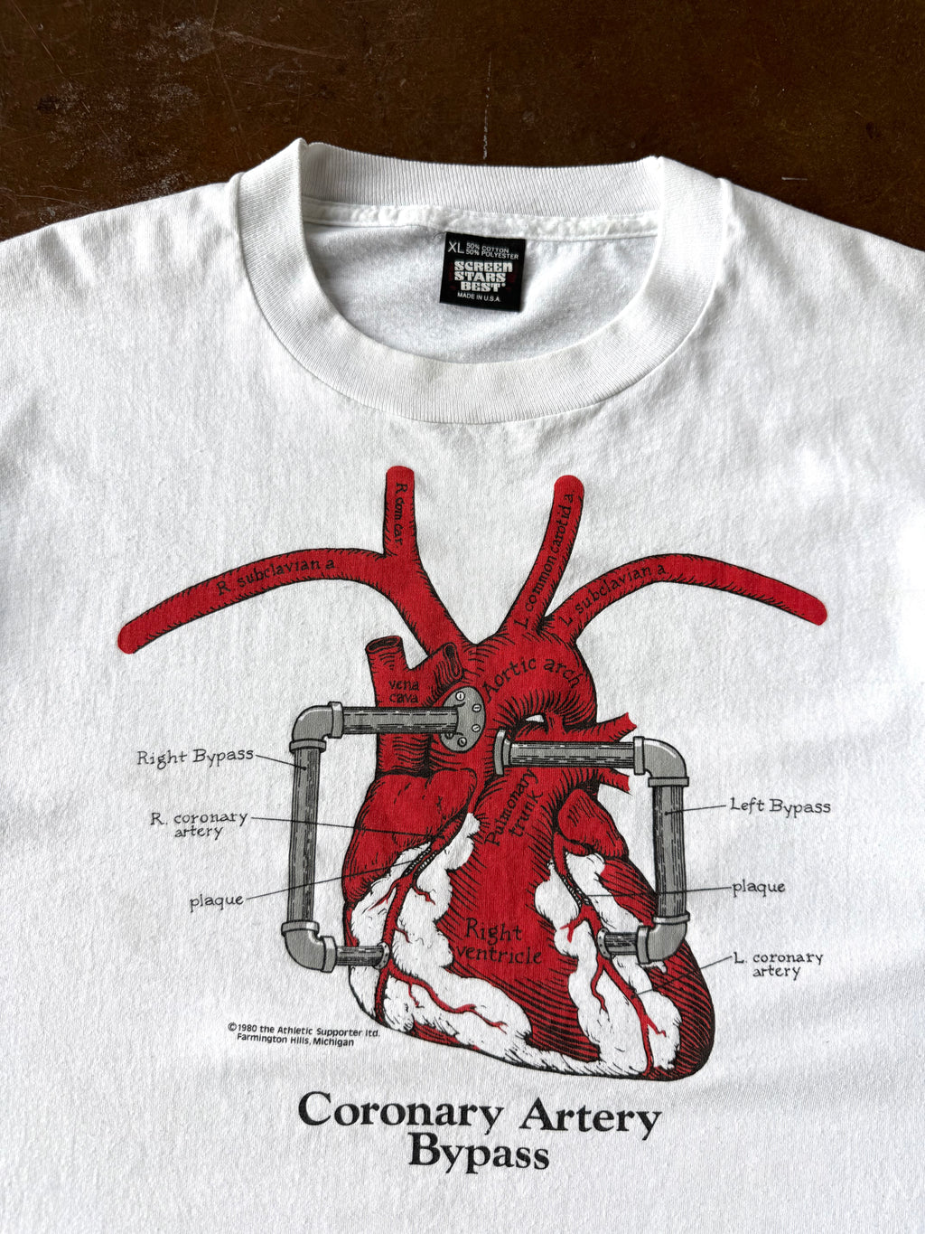 90s Heart Anatomy shirt (XL)