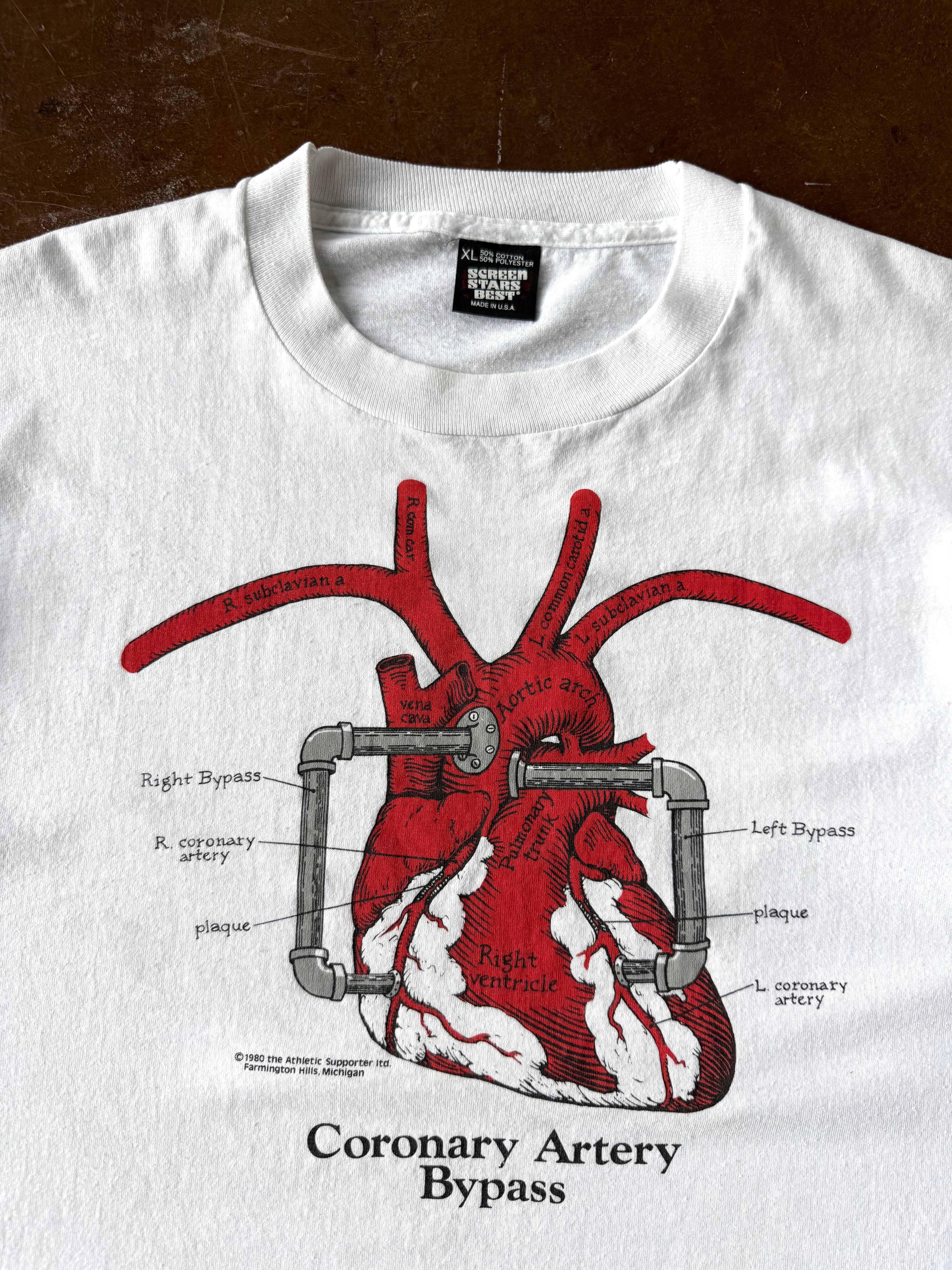 90s Heart Anatomy shirt (XL)