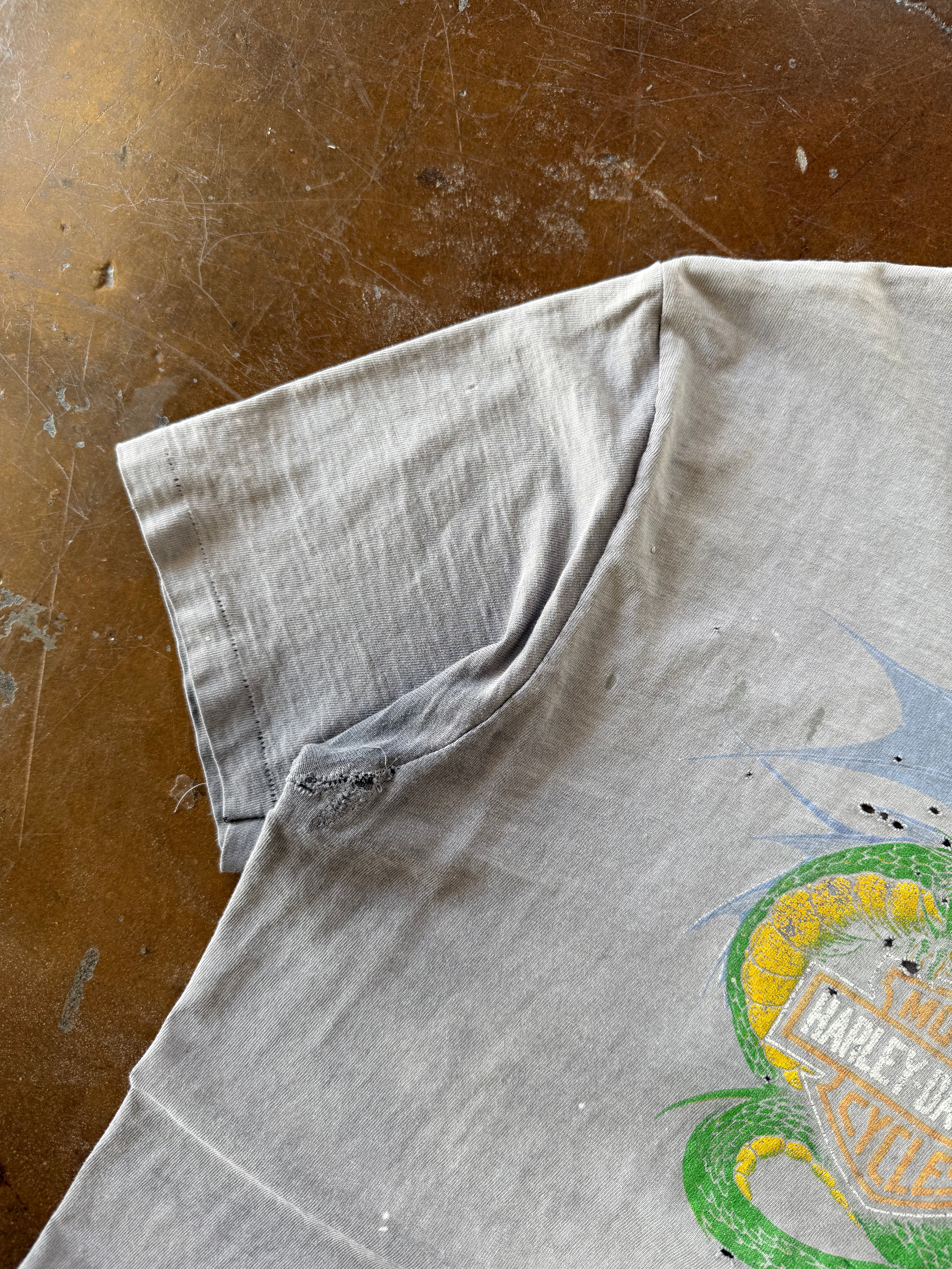 1987 faded Harley Davidson "dragon" shirt (LARGE)