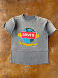 1992 faded Levi's "globe logo" promo shirt (LARGE)