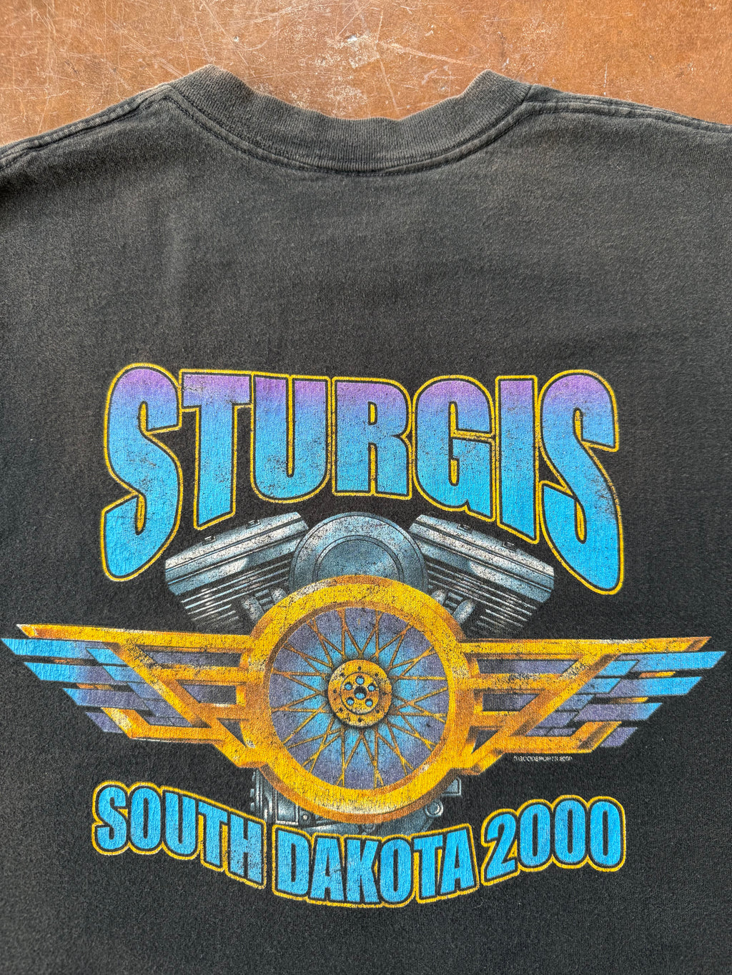 2000 Sturgis Serpent "black hills rally" biker cut-off shirt (LARGE)