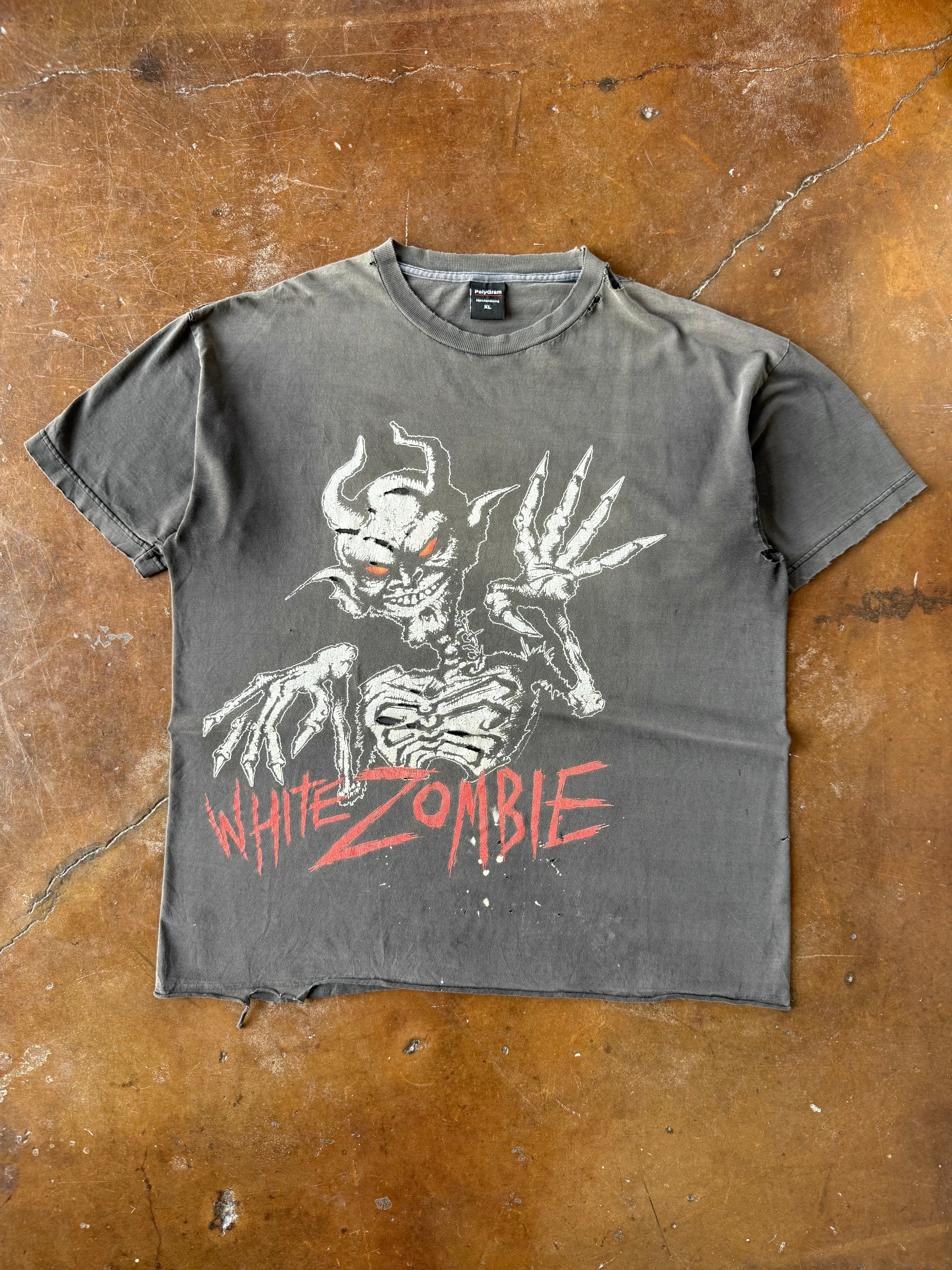 90s faded & distressed White Zombie band shirt (XL)