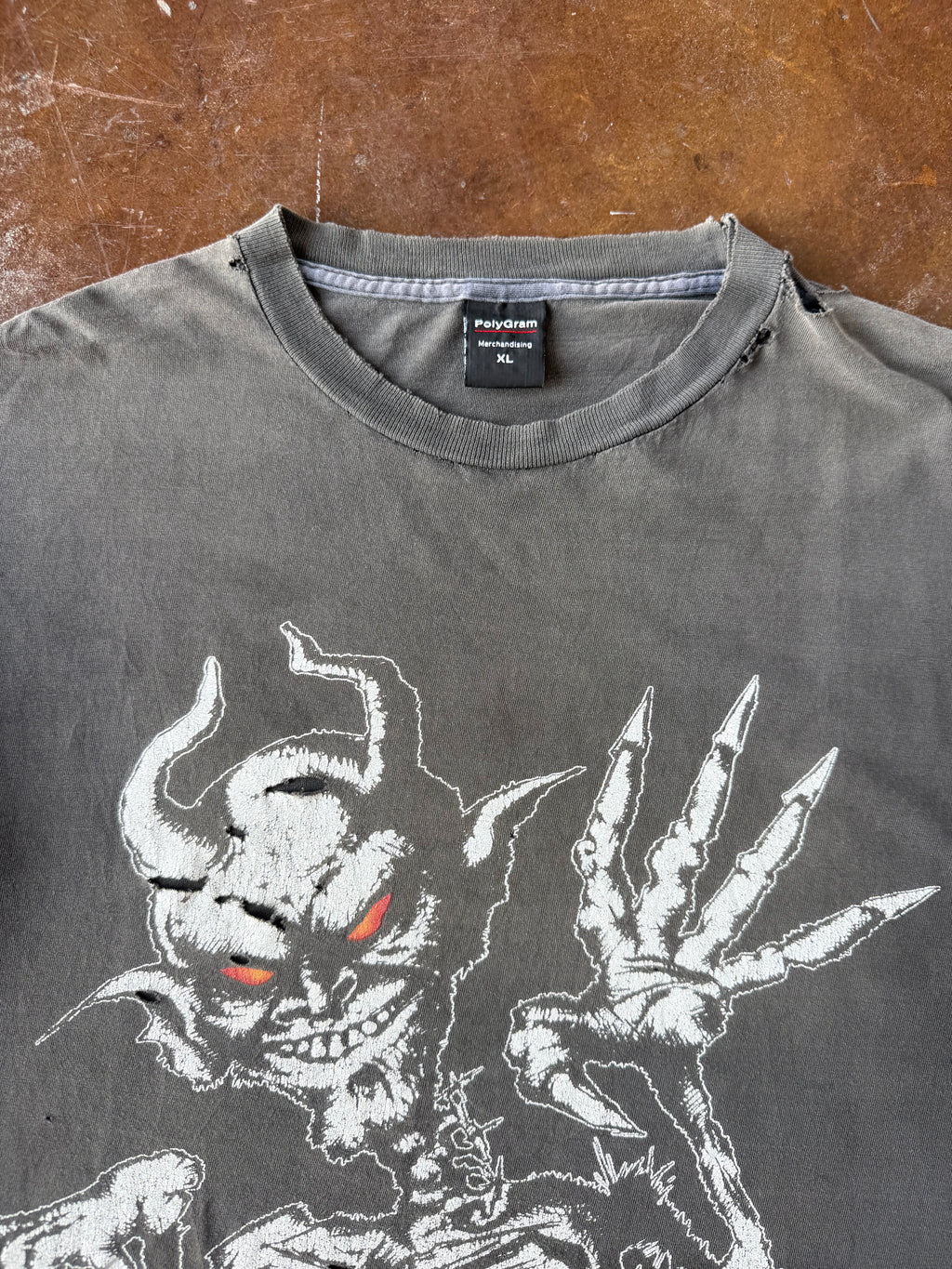 90s faded & distressed White Zombie band shirt (XL)