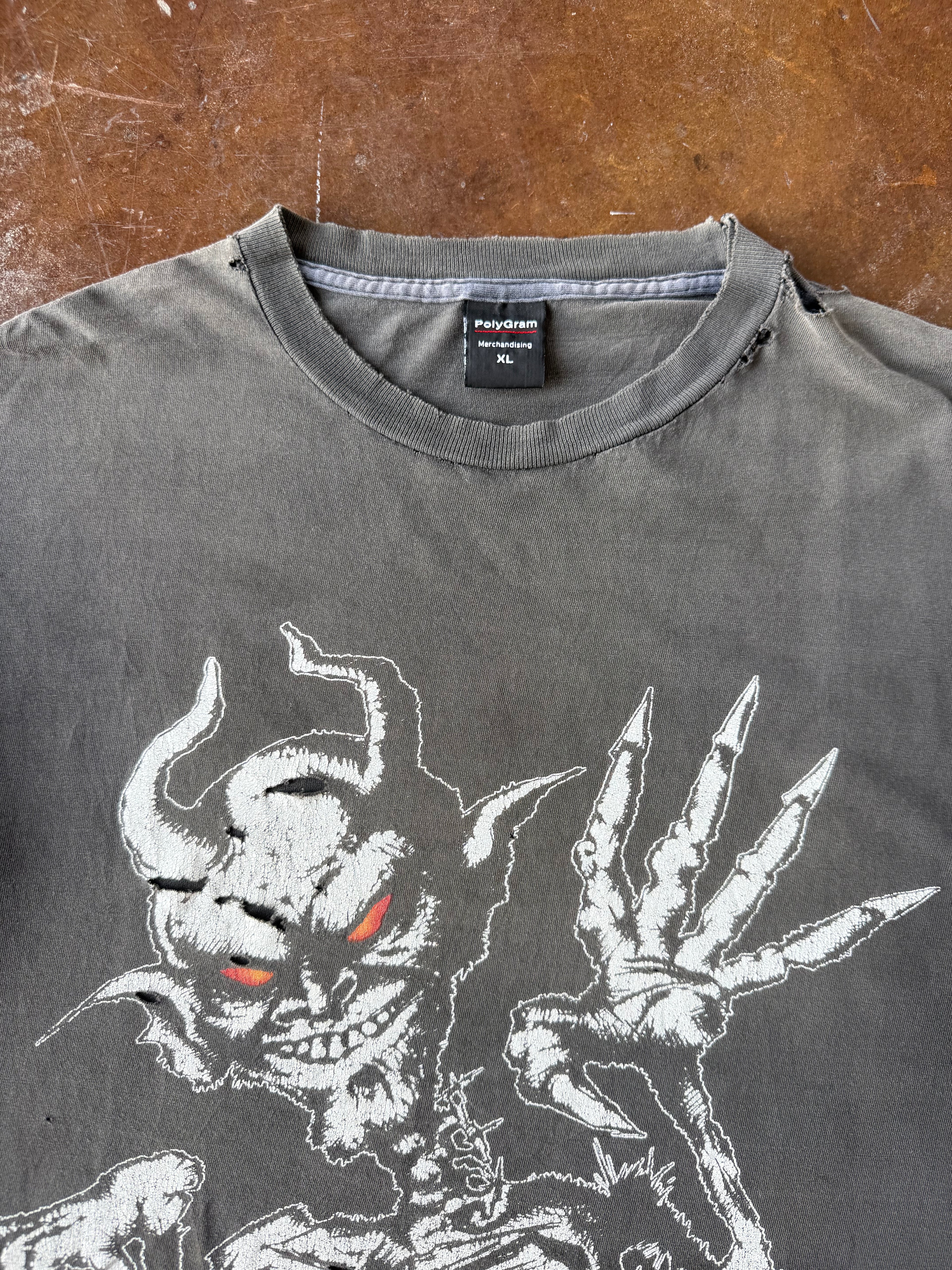 90s faded & distressed White Zombie band shirt (XL)