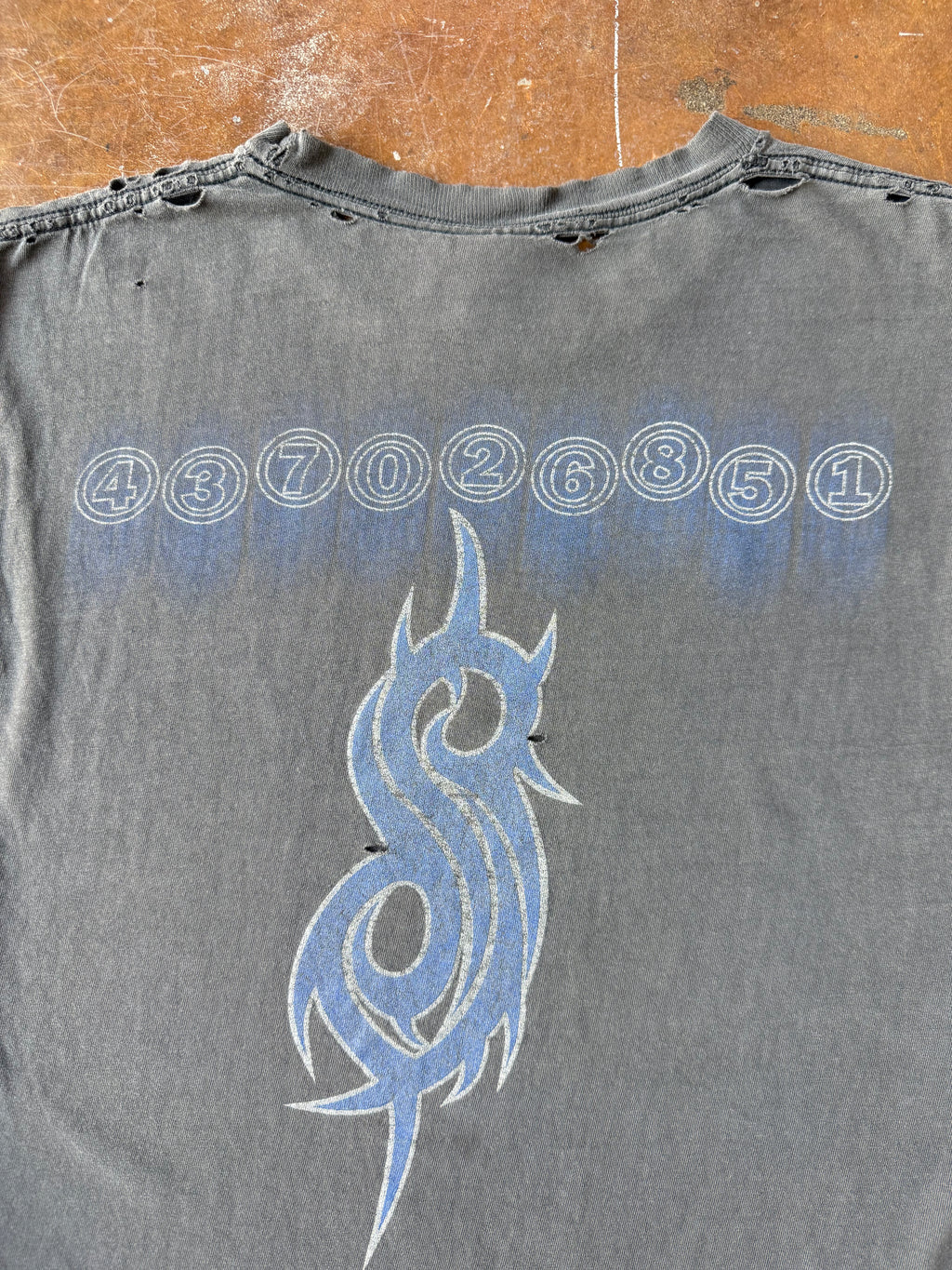2001 faded & distressed Slipkont cut-off band shirt (LARGE)