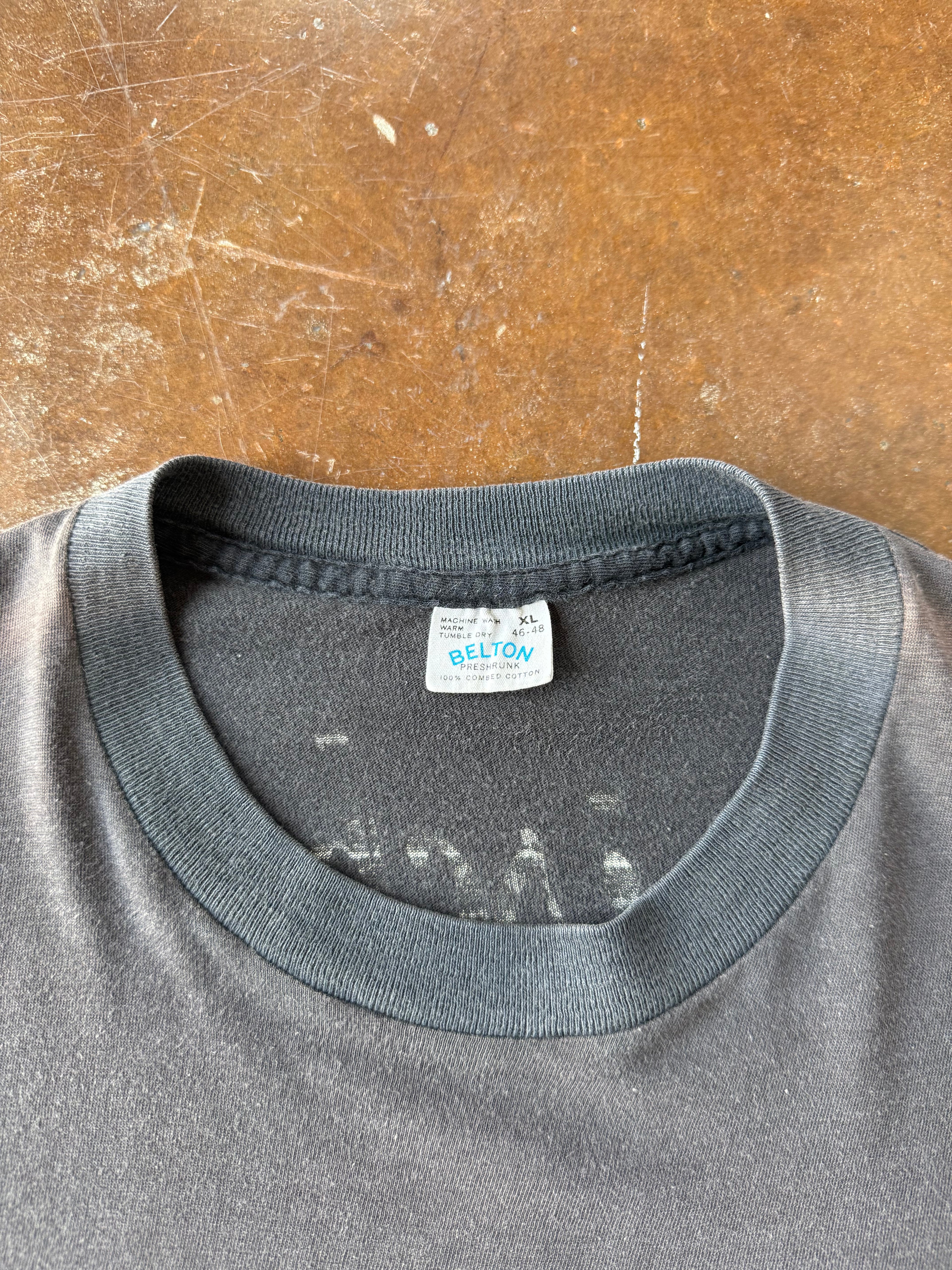 80s faded Harley Davidson "1 logo" biker shirt (XL)