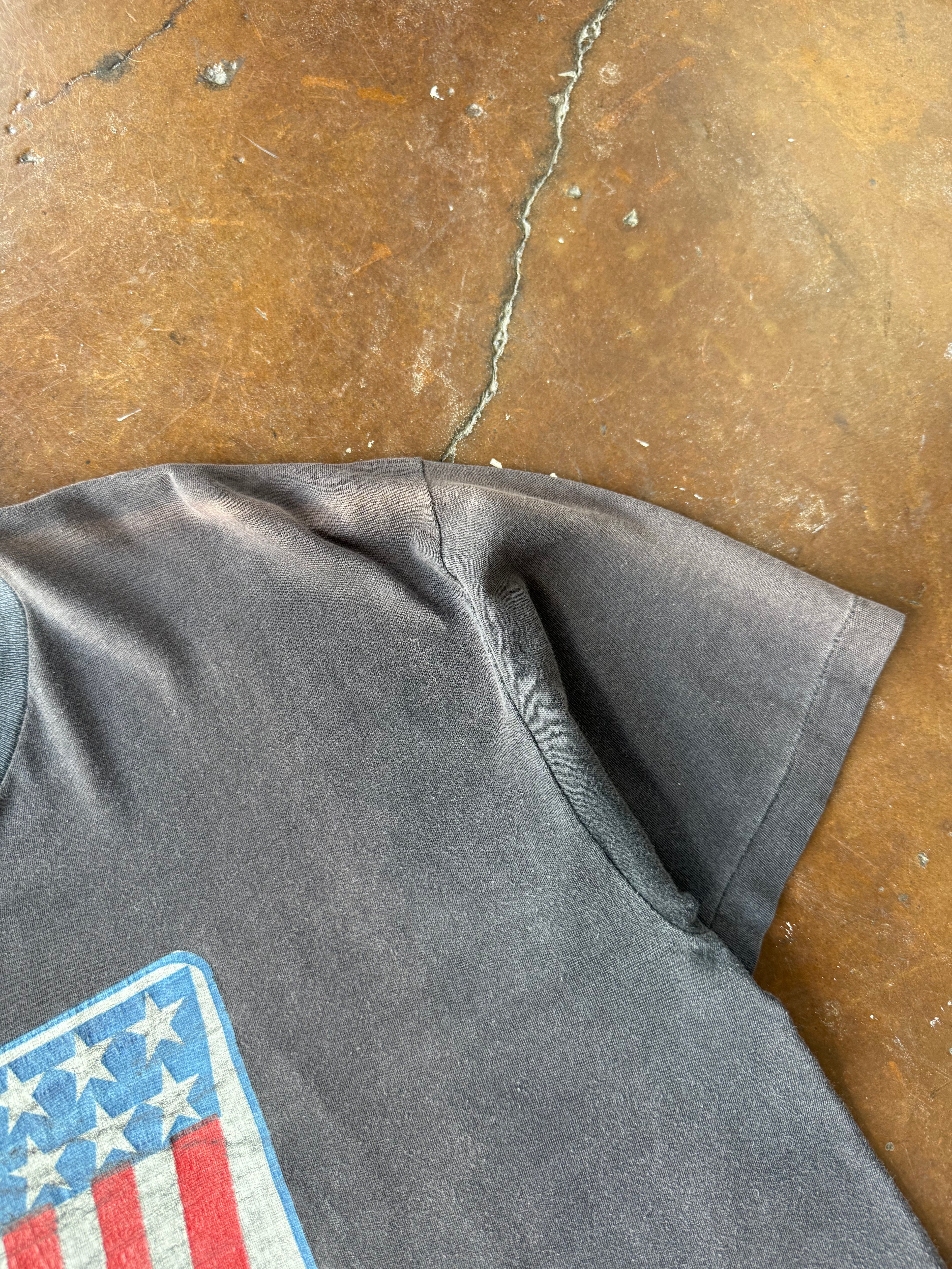 80s faded Harley Davidson "1 logo" biker shirt (XL)