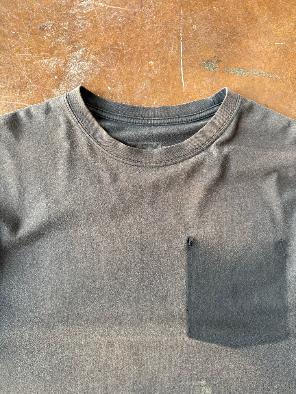 2000s faded Ghost pocket blank shirt (XL)