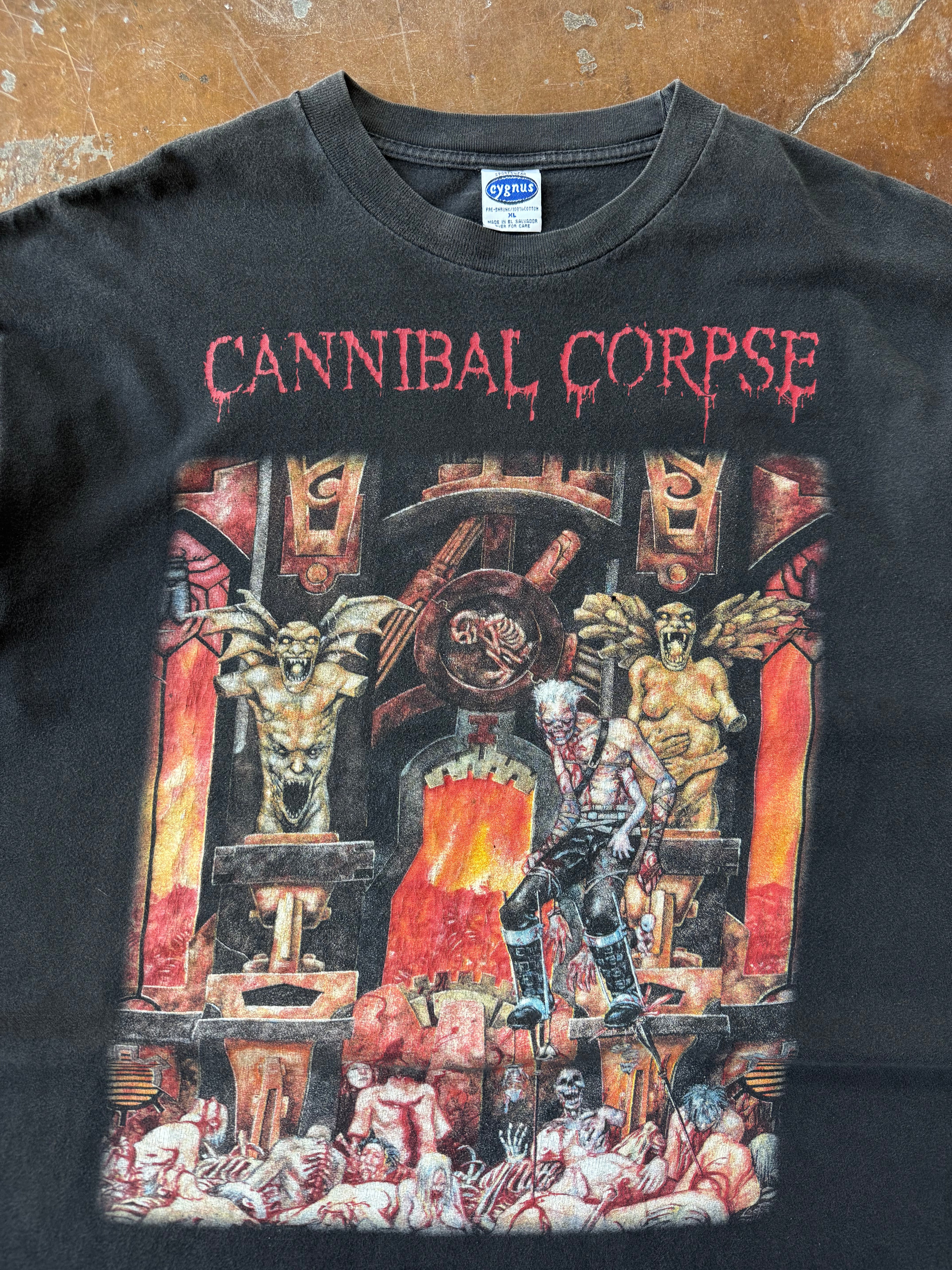 2001 Cannibal Corpse "spring neckbreak tour" band shirt (XL)