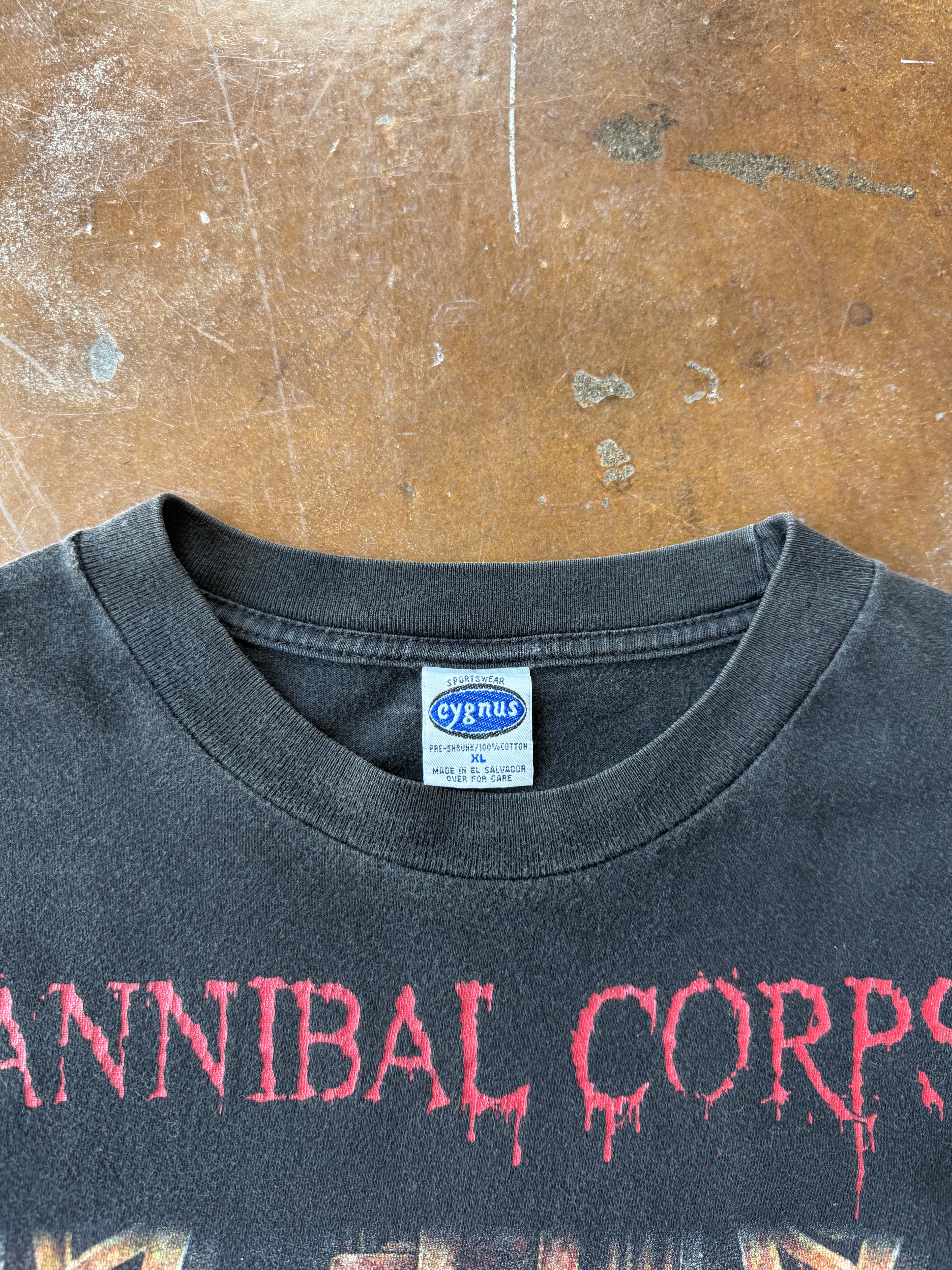 2001 Cannibal Corpse "spring neckbreak tour" band shirt (XL)