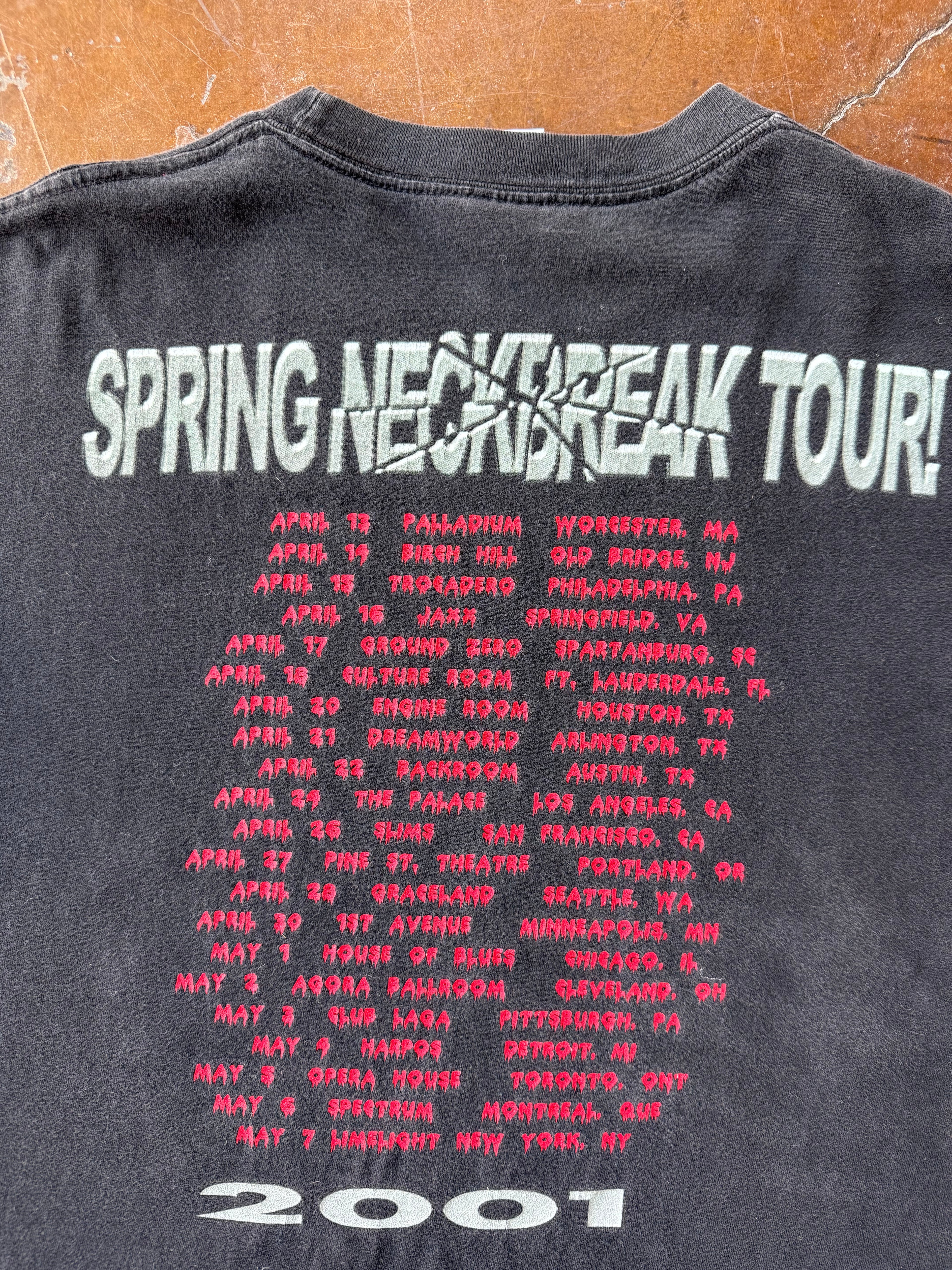2001 Cannibal Corpse "spring neckbreak tour" band shirt (XL)