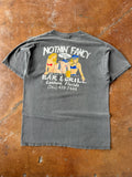 90s faded Biker Hog "nothin fancy" pocket shirt (LARGE)