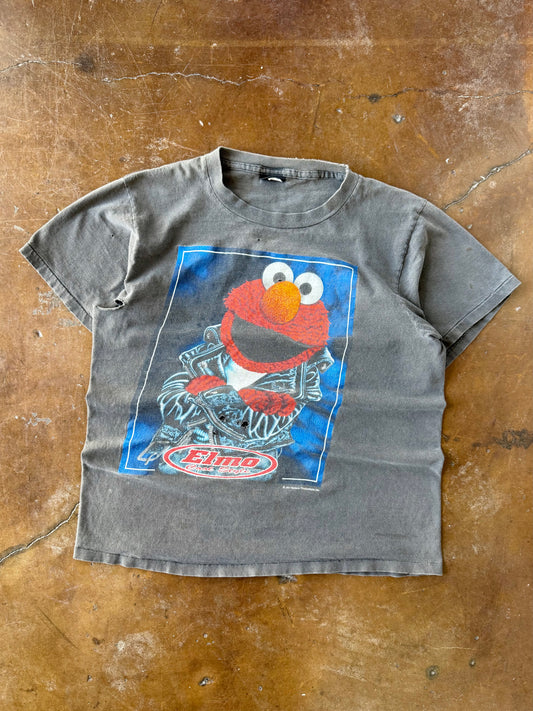 90s faded Elmo "cool style" biker shirt (LARGE)