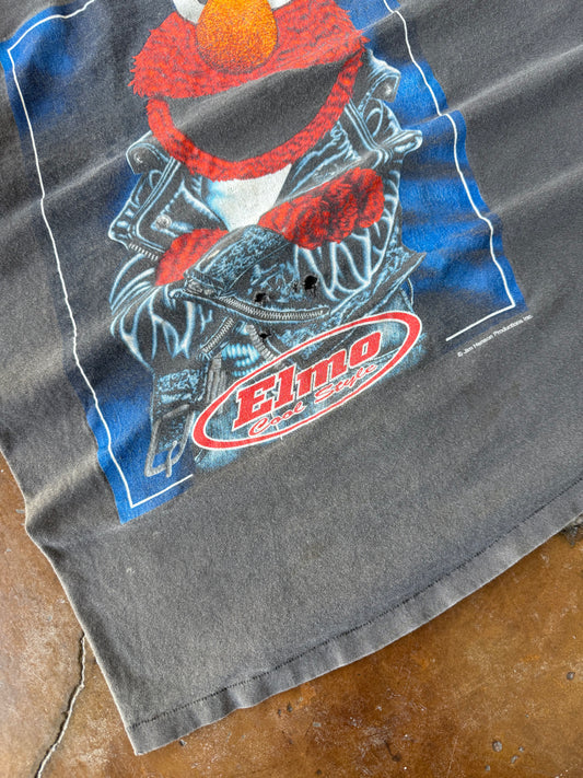 90s faded Elmo "cool style" biker shirt (LARGE)
