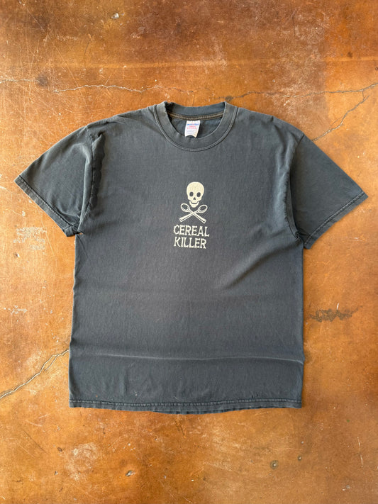 2000s skull "cereal killer" bones shirt (XL)
