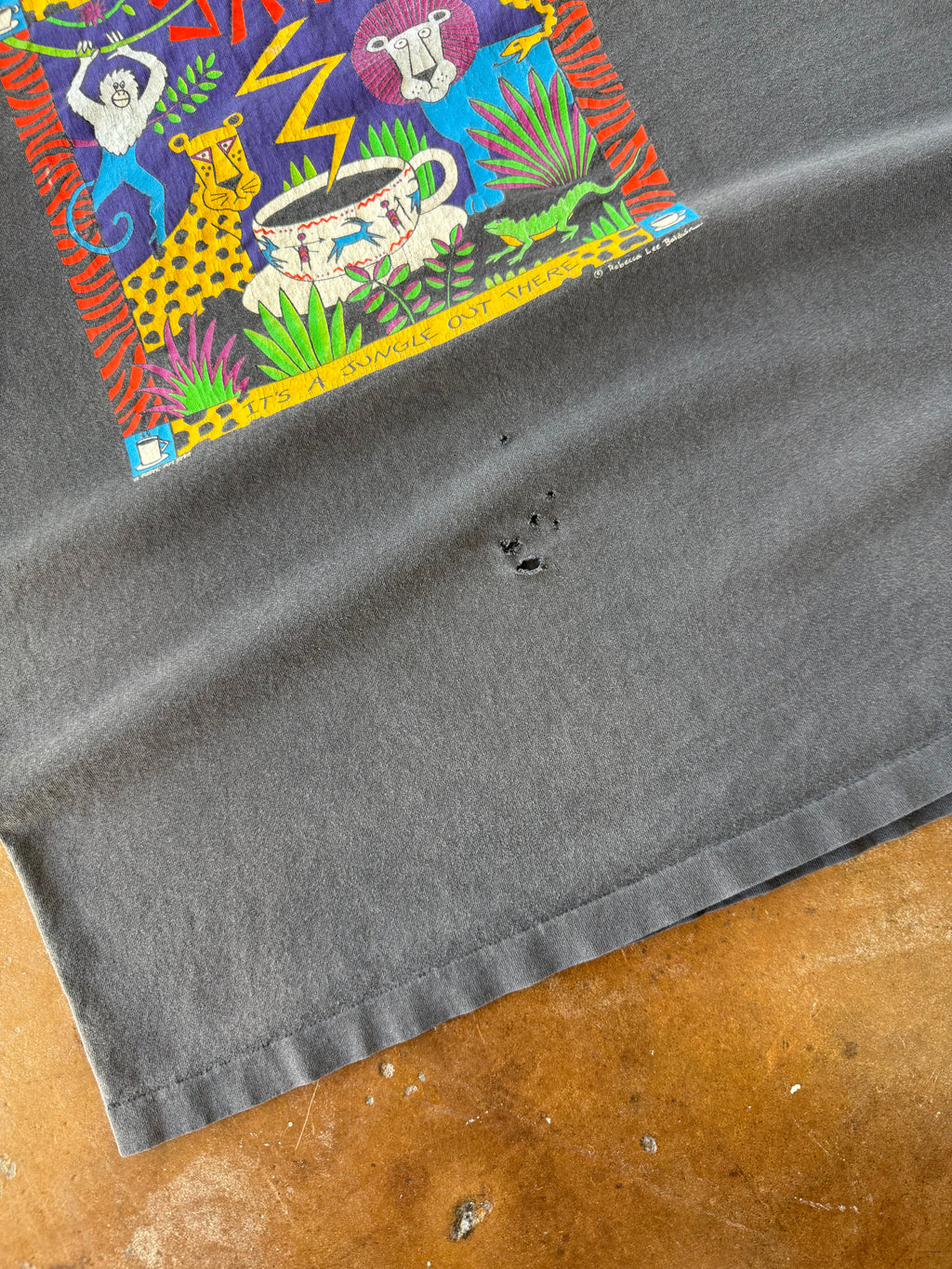 90s lightly faded Java Coffee shirt (XL)