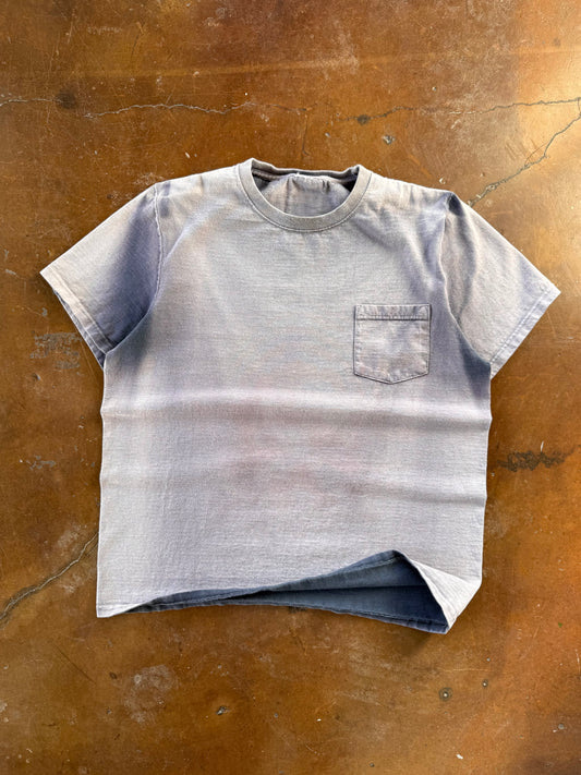 2000s faded Navy Blank pocket shirt (XL)