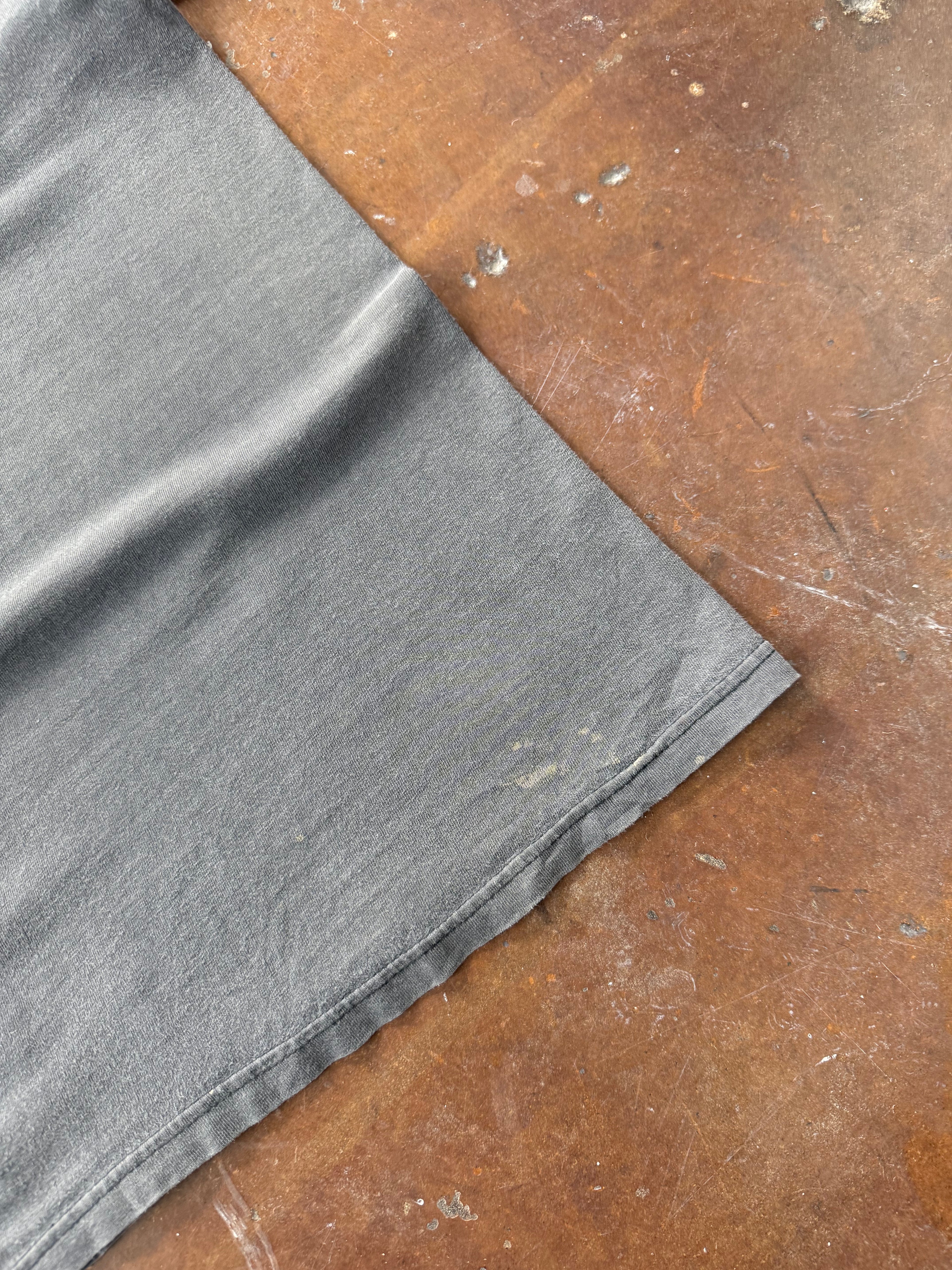 90s lightly faded Black pocket blank shirt (XL)